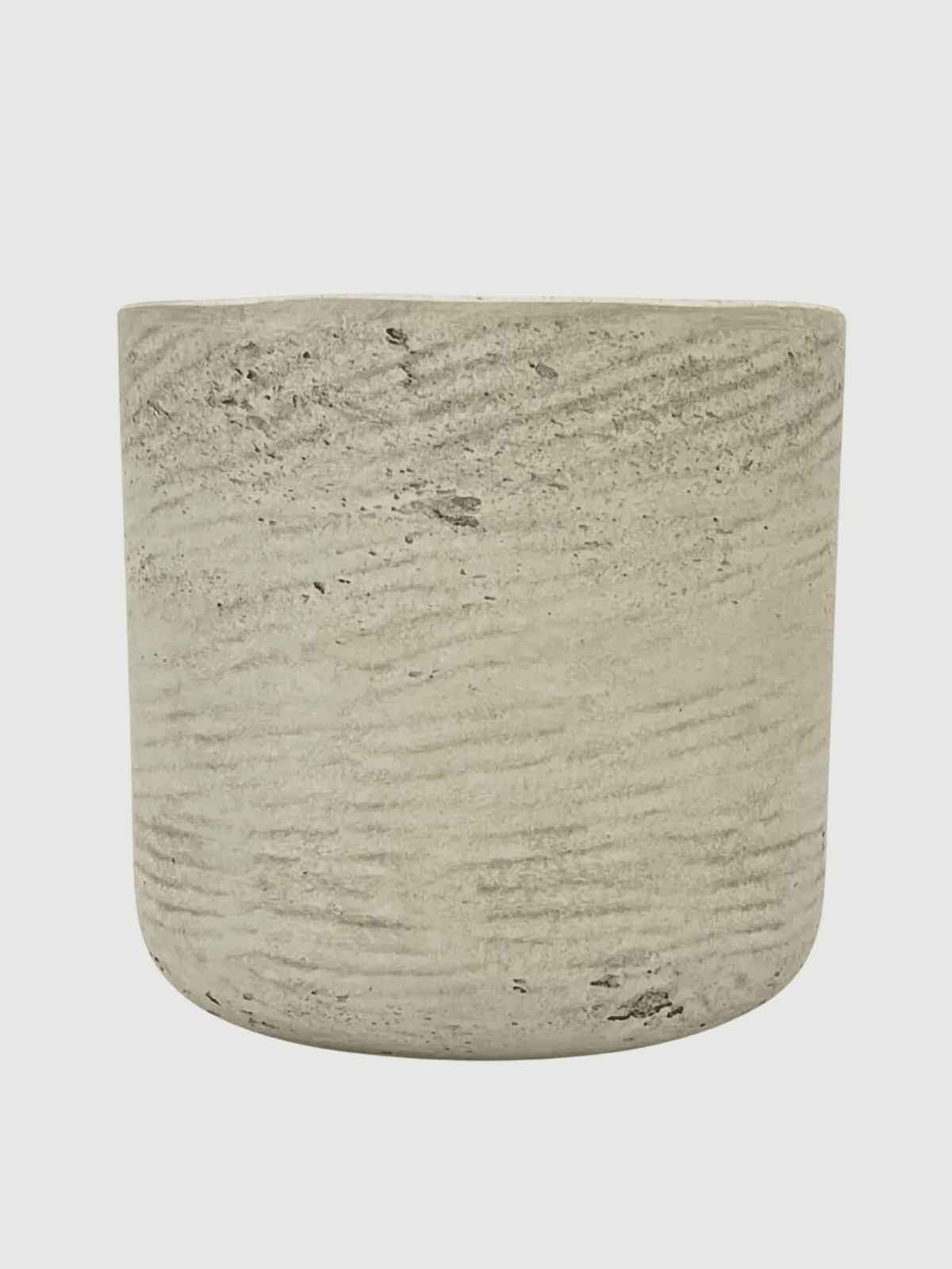 Charlie Rough Indoor, Outdoor Plant Pots, 18cm - 25cm, Grey Washed - Rebel Plants