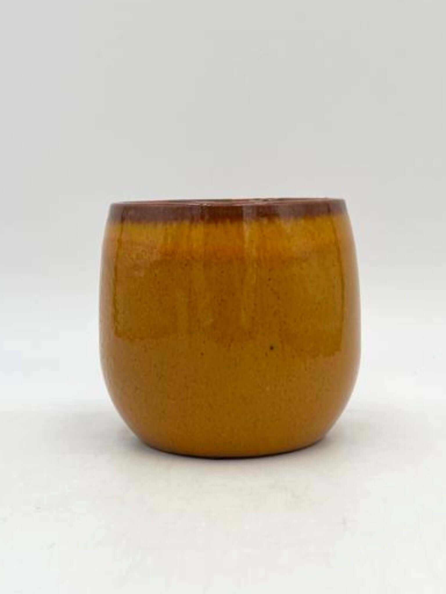 Charlotte Ceramic Plant Pots, Ochre, Handmade