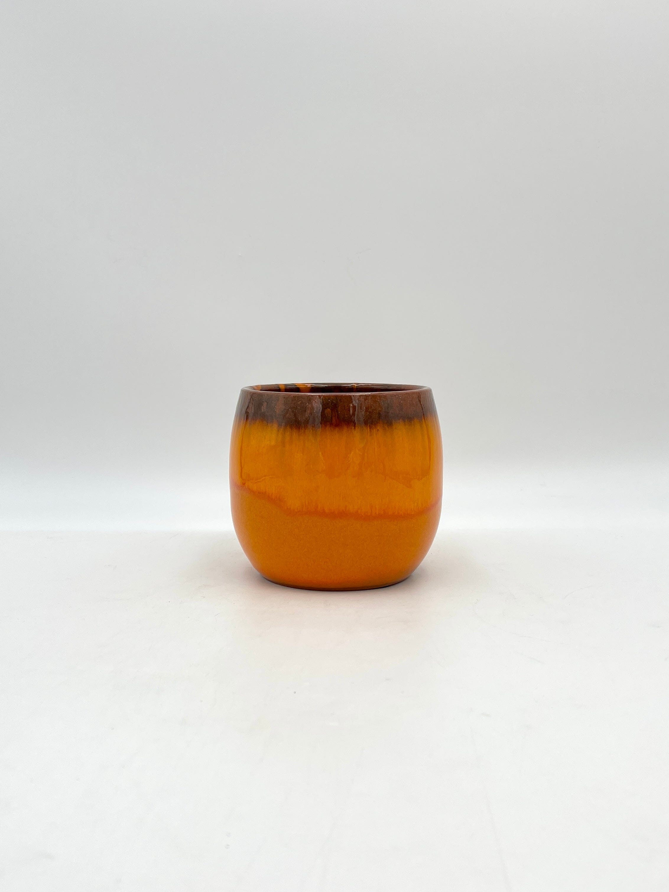 Charlotte Ceramic Plant Pots, Orange, Handmade