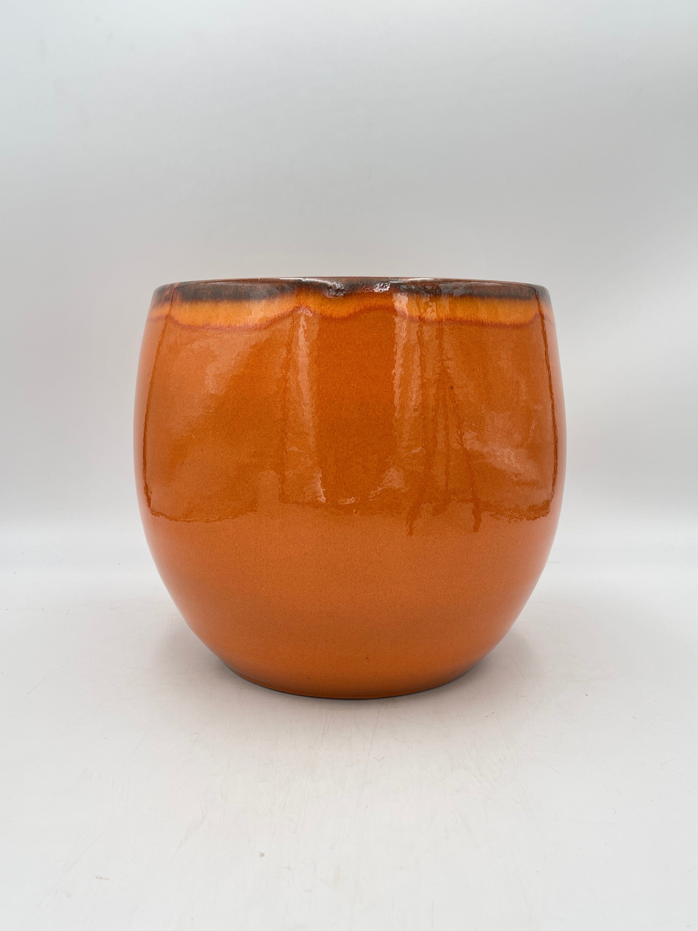 Charlotte Ceramic Plant Pots, Orange