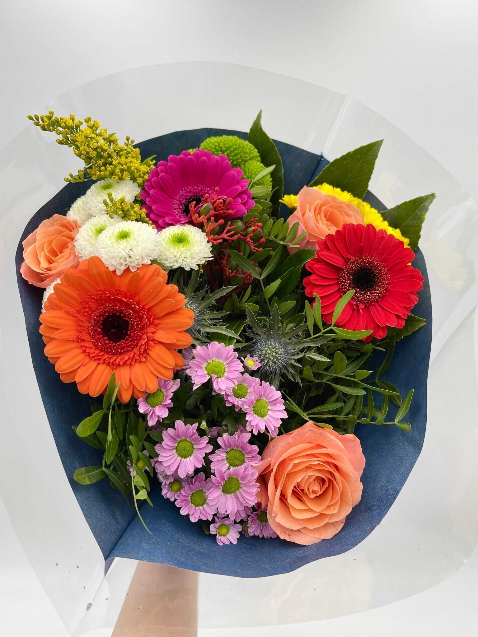 Colourful Flower Bouquet, Free Gift Card