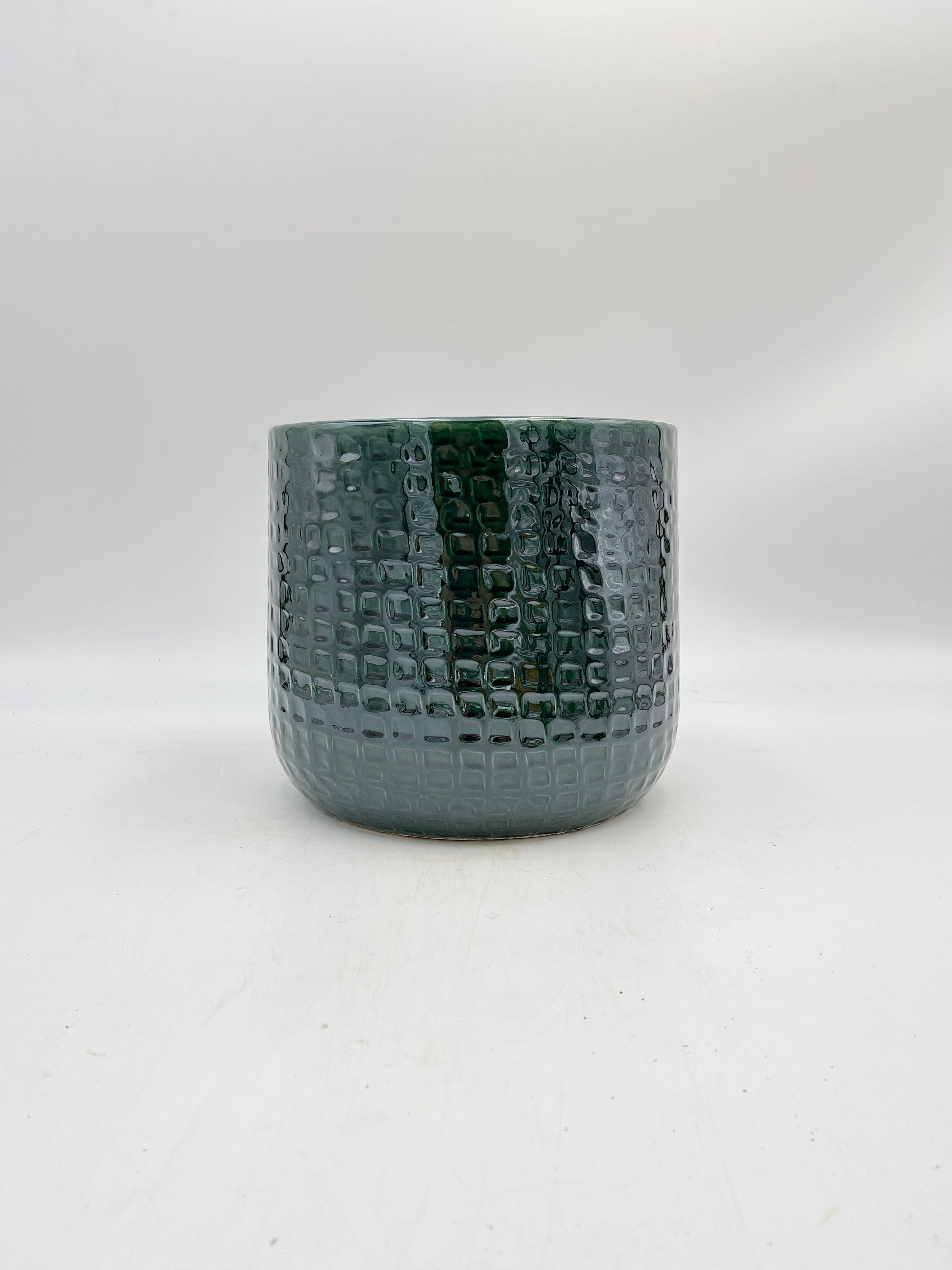 Emerald Floyd Ceramic Plant Pots, Green, Handmade