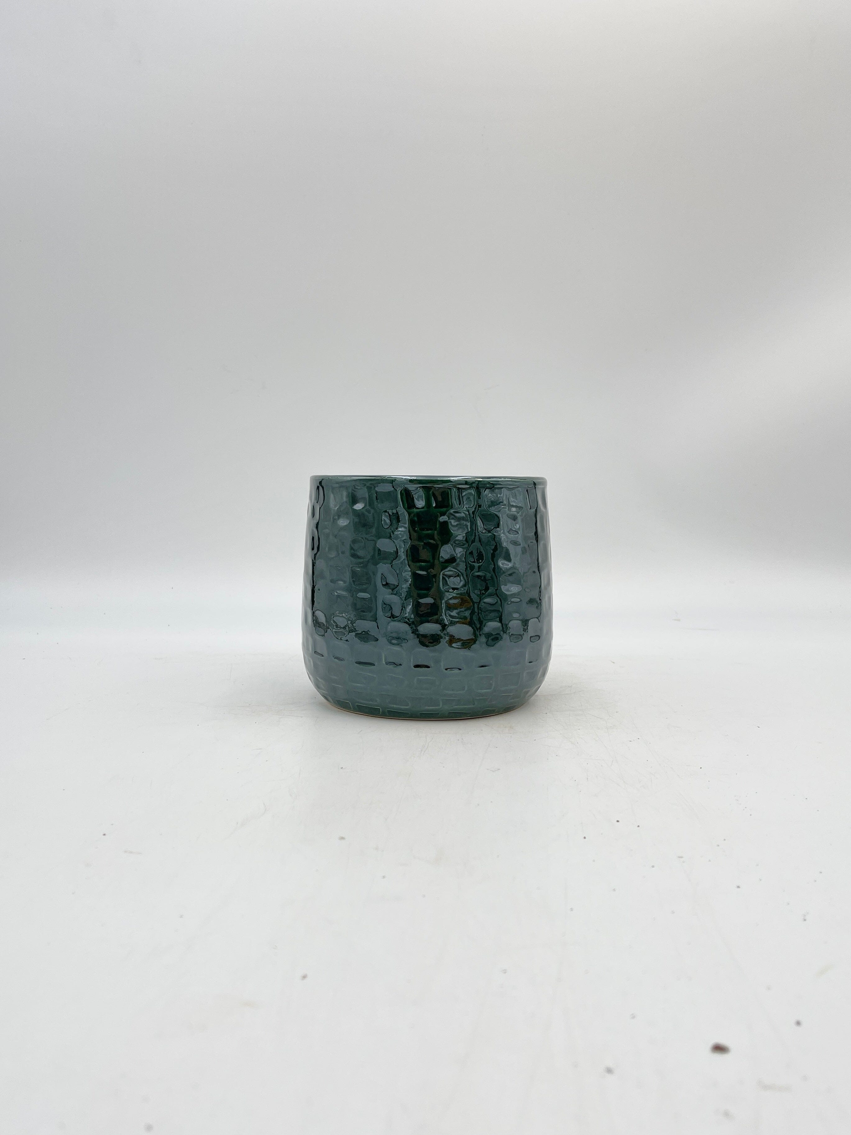 Emerald Floyd Ceramic Plant Pots, Green, Handmade