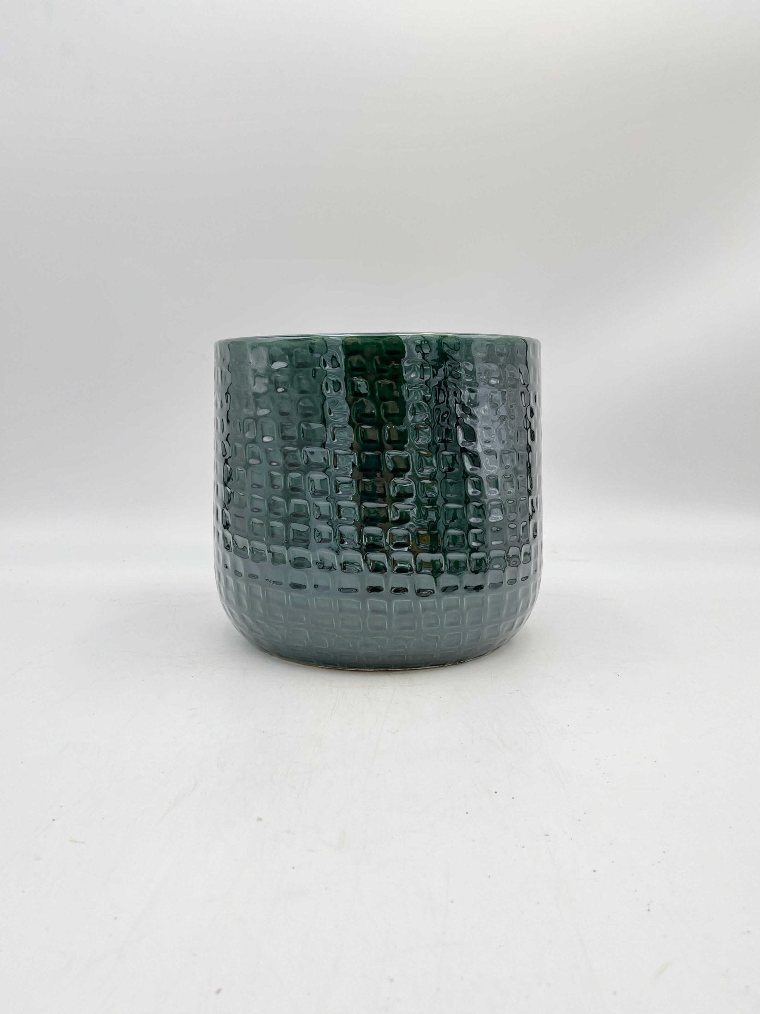 Emerald Floyd Ceramic Plant Pots, Green, Indoor Plant Pot in Multiple Sizes