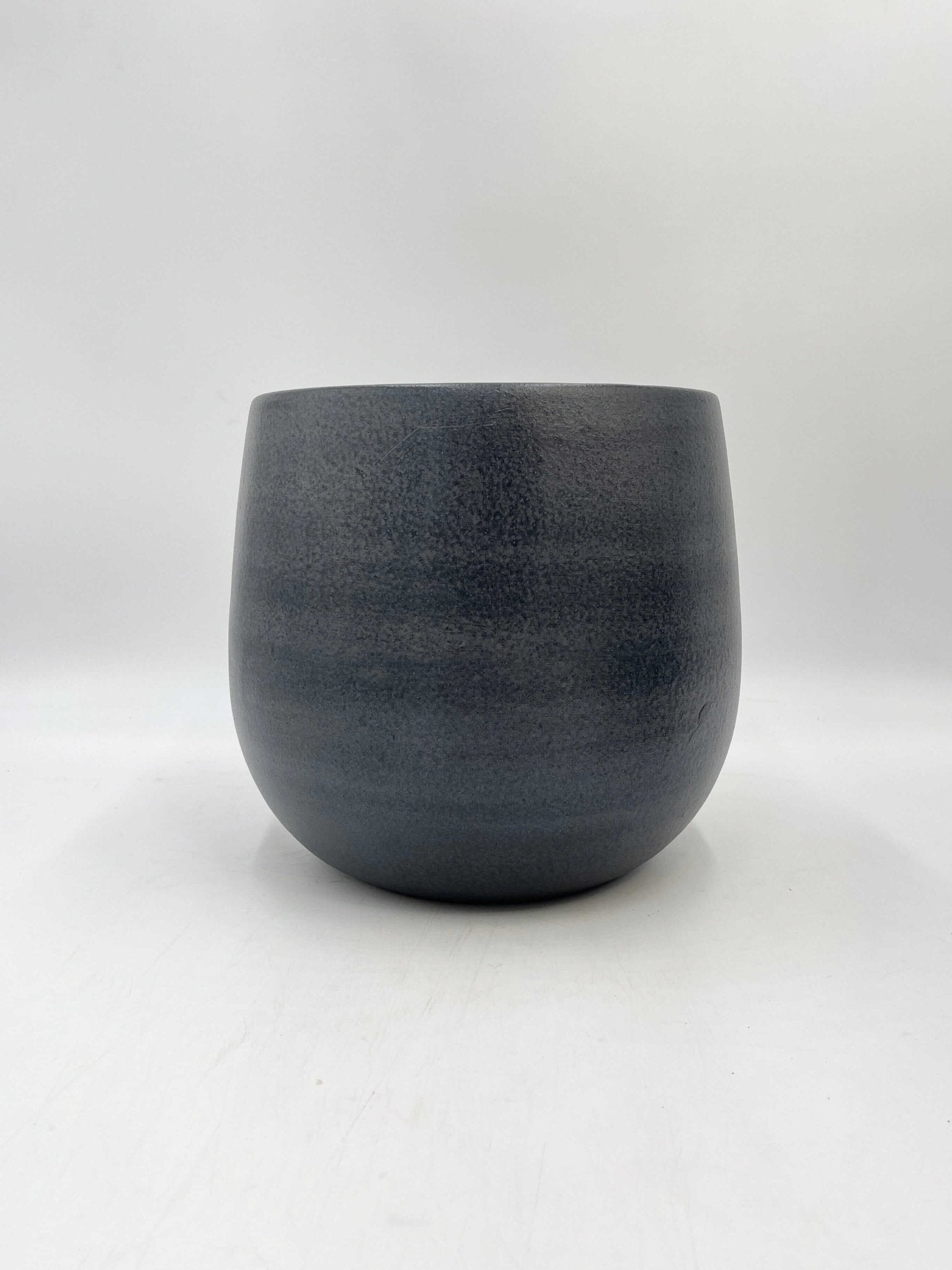 Esra Ceramic Plant Pots, Graphite, House Plant Pot in Multiple Sizes