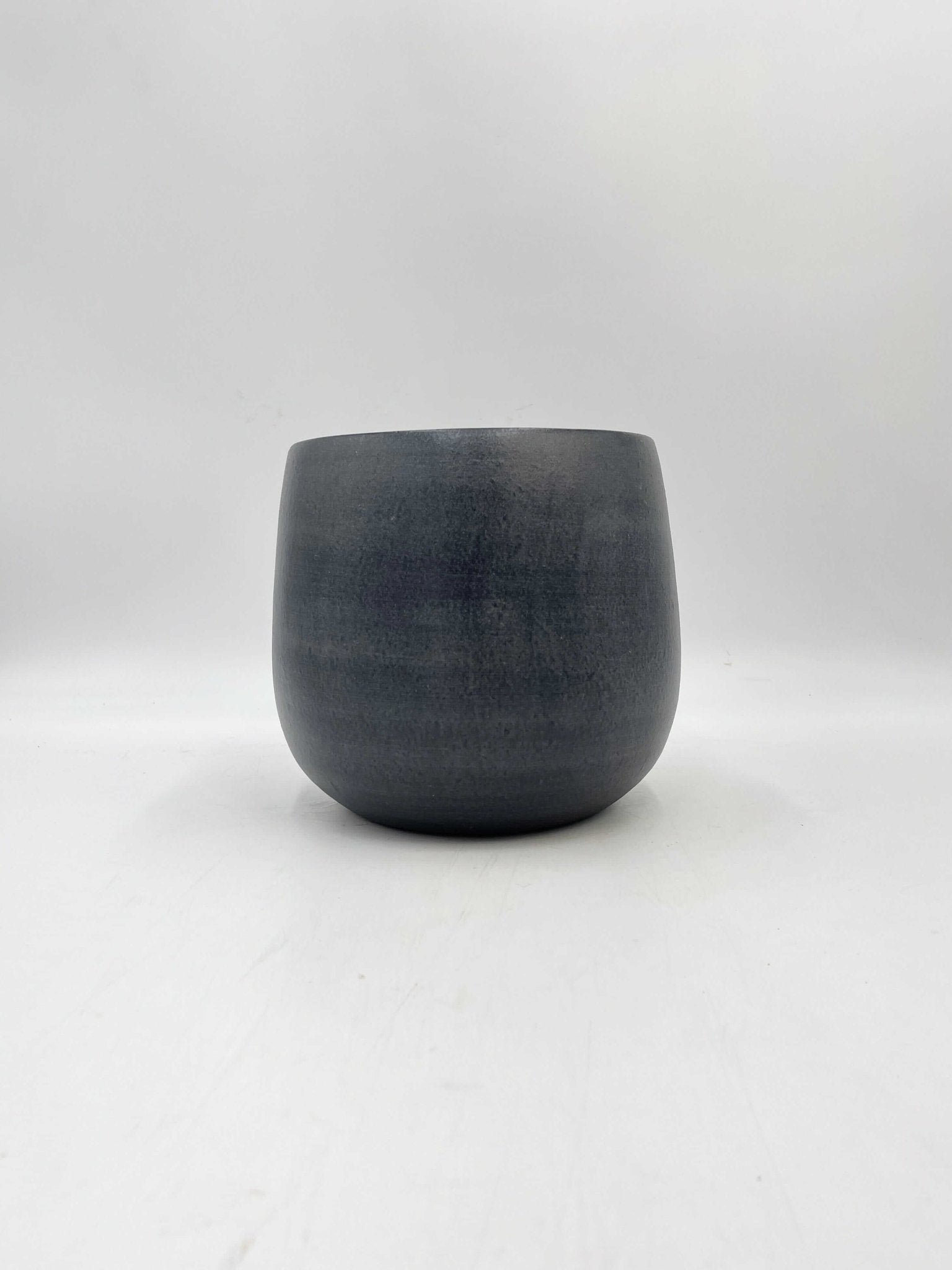 Esra Ceramic Plant Pots, Graphite, House Plant Pot in Multiple Sizes