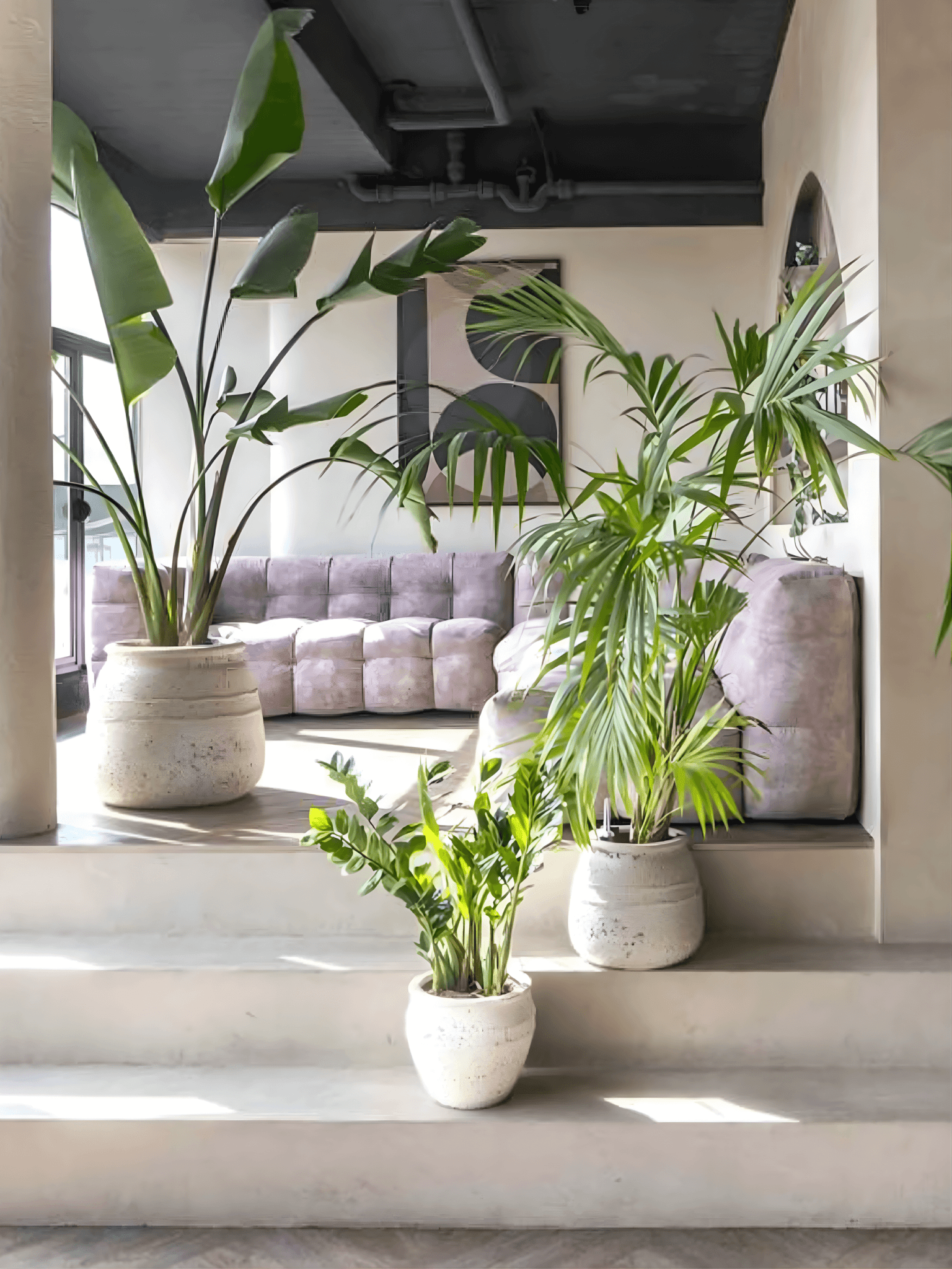 Large Mediterranean Planter - Hestia Chalk White - Indoor & Outdoor