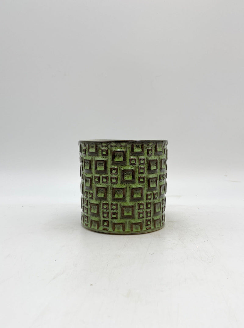Fiene Cermic Pot, Green, D14 cm