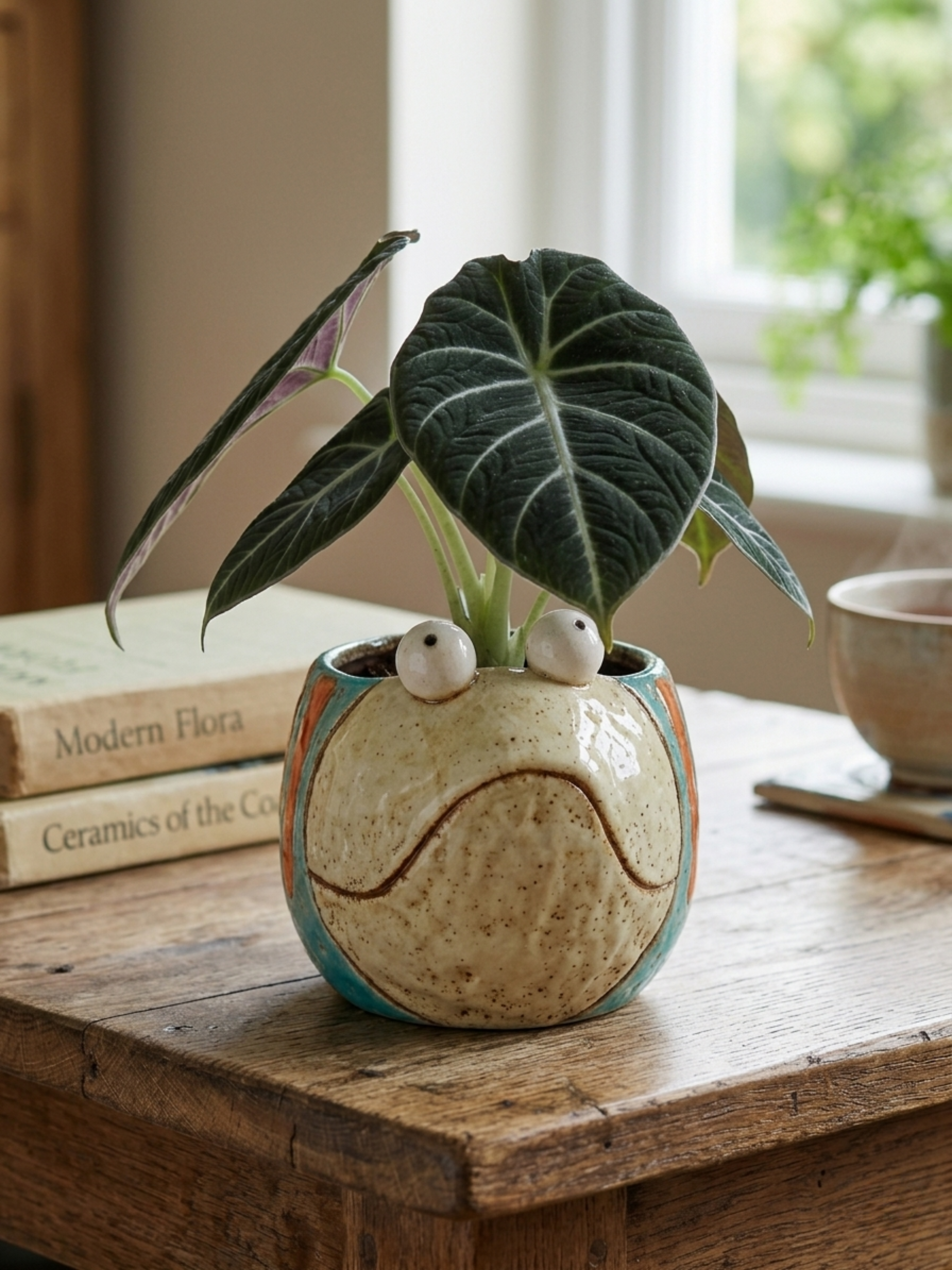 Blue Fish Ceramic Plant Pot | Funny Gift