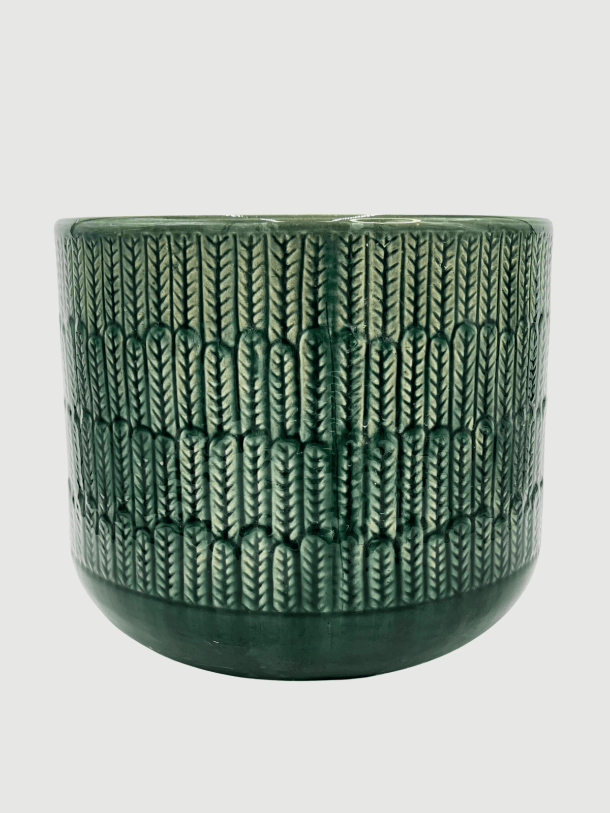 Green Ceramic Plant Pot, Oran Collection, Indoor & Outdoor - Rebel Plants