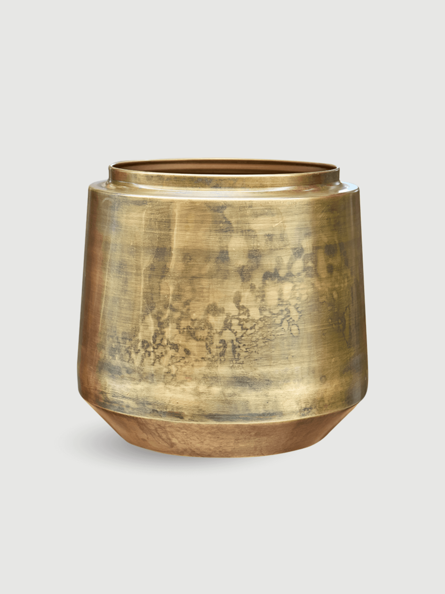 Handmade_Indigo_Metal_Pots_Vintage_Gold_Retro_Houseplant_Pot