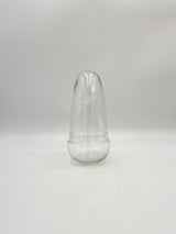 Handmade Recycled Glass Terrarium Egg, Glass bowl with cover, H26 cm