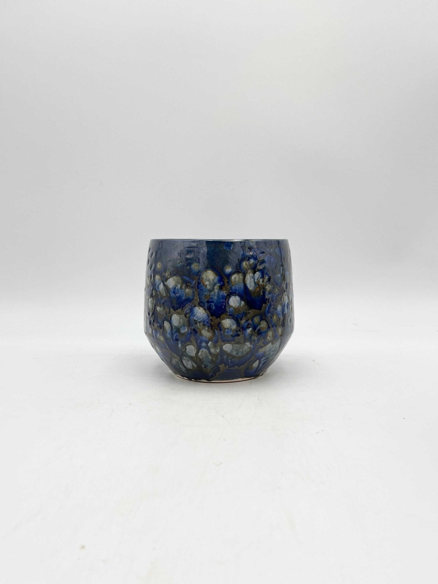 Harris Handmade, Retro Ceramic Pots, Blue, House Plant Pot in Multiple Sizes