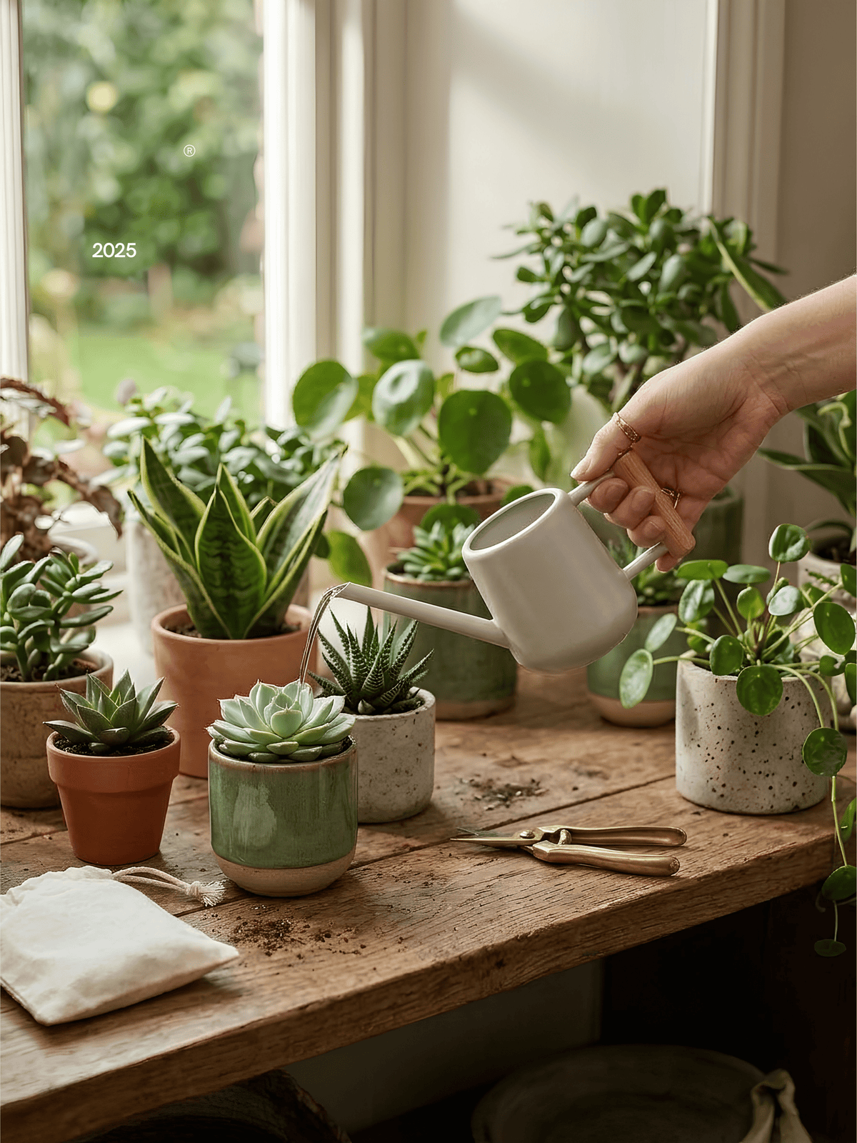 Indoor Small Metal Watering Can | 700ml - Rebel Plants