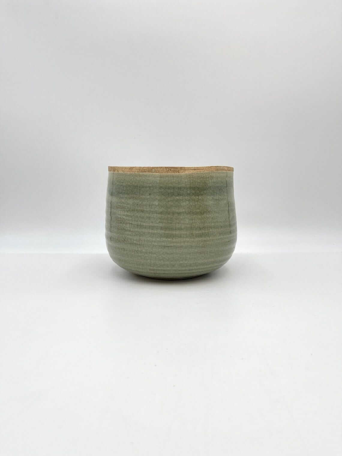 Iris Ceramic Plant Pots, Mint, Houseplant Pot in Multiple Sizes