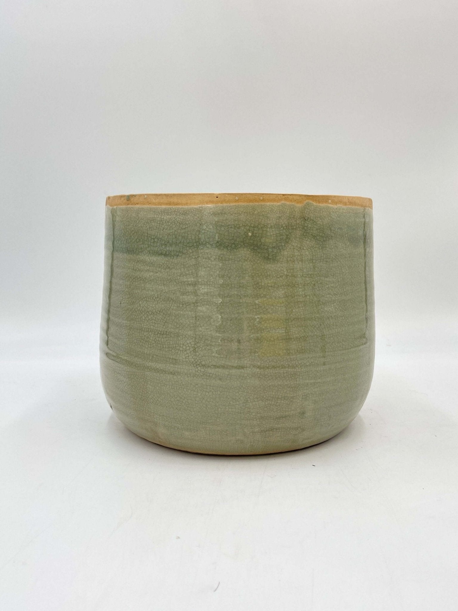 Iris Ceramic Plant Pots, Mint, Houseplant Pot in Multiple Sizes