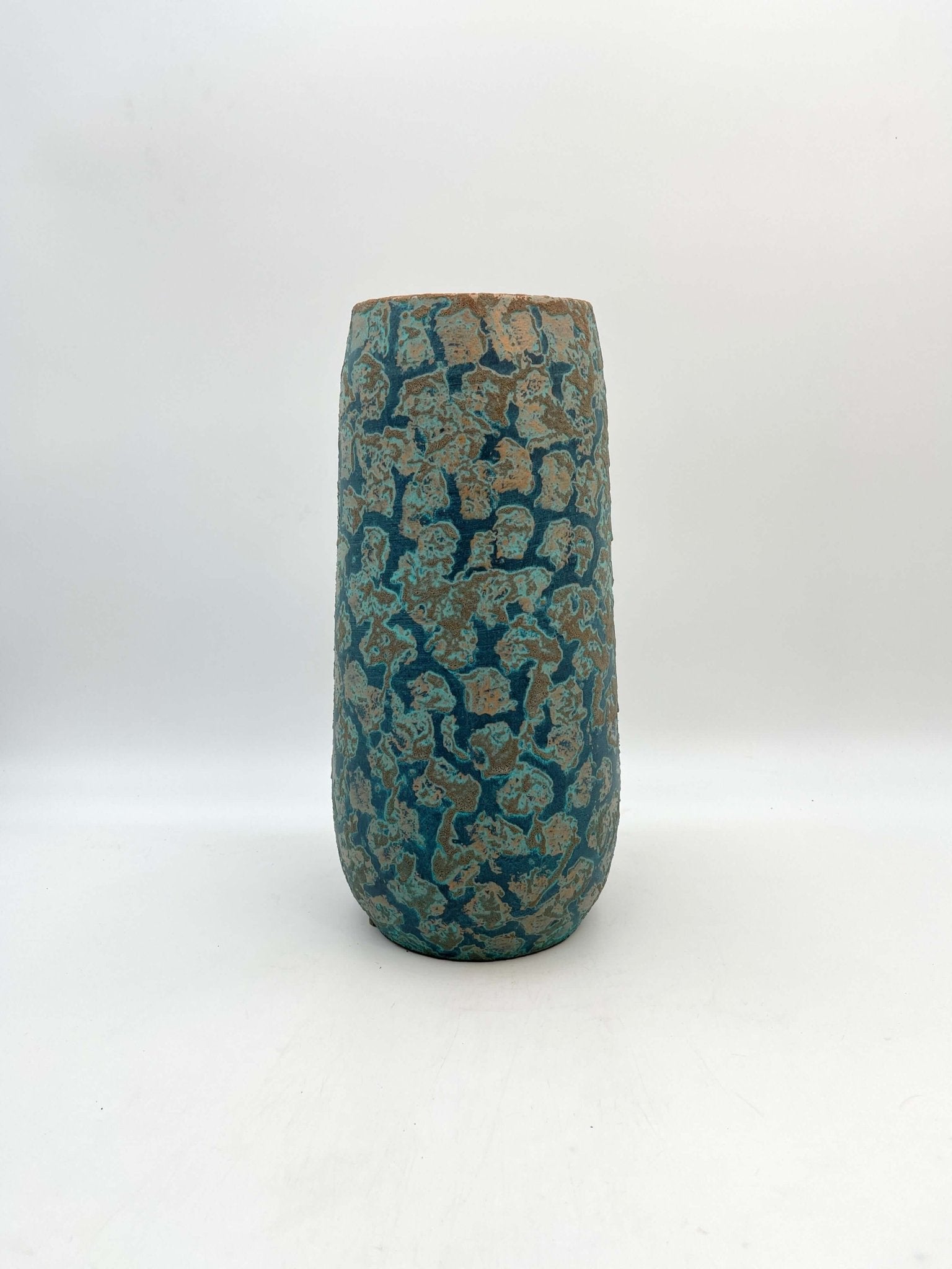 Islay_Handmade_Blue_Turquoise_Clemente_Vase_Copper_H35cm
