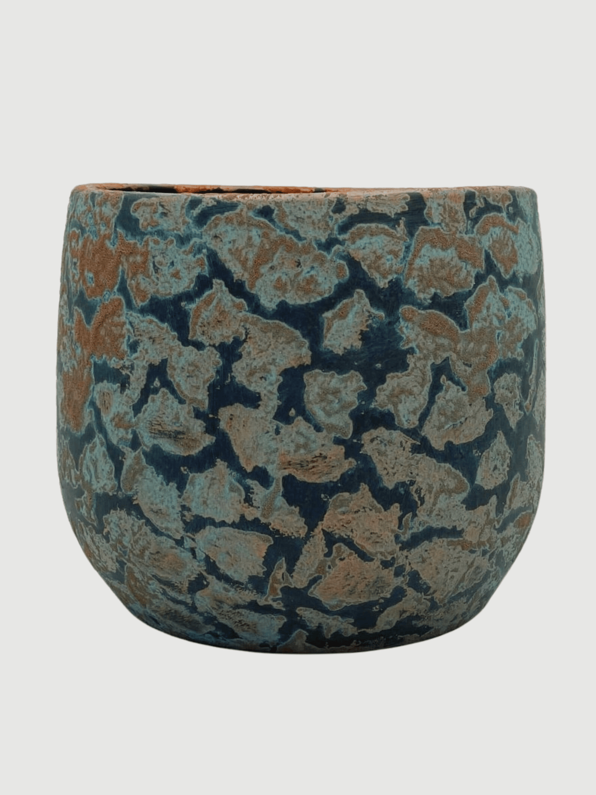 Islay Handmade Plant Pots, Blue Copper, Indoor Plant Pot in Multiple Sizes - Rebel Plants