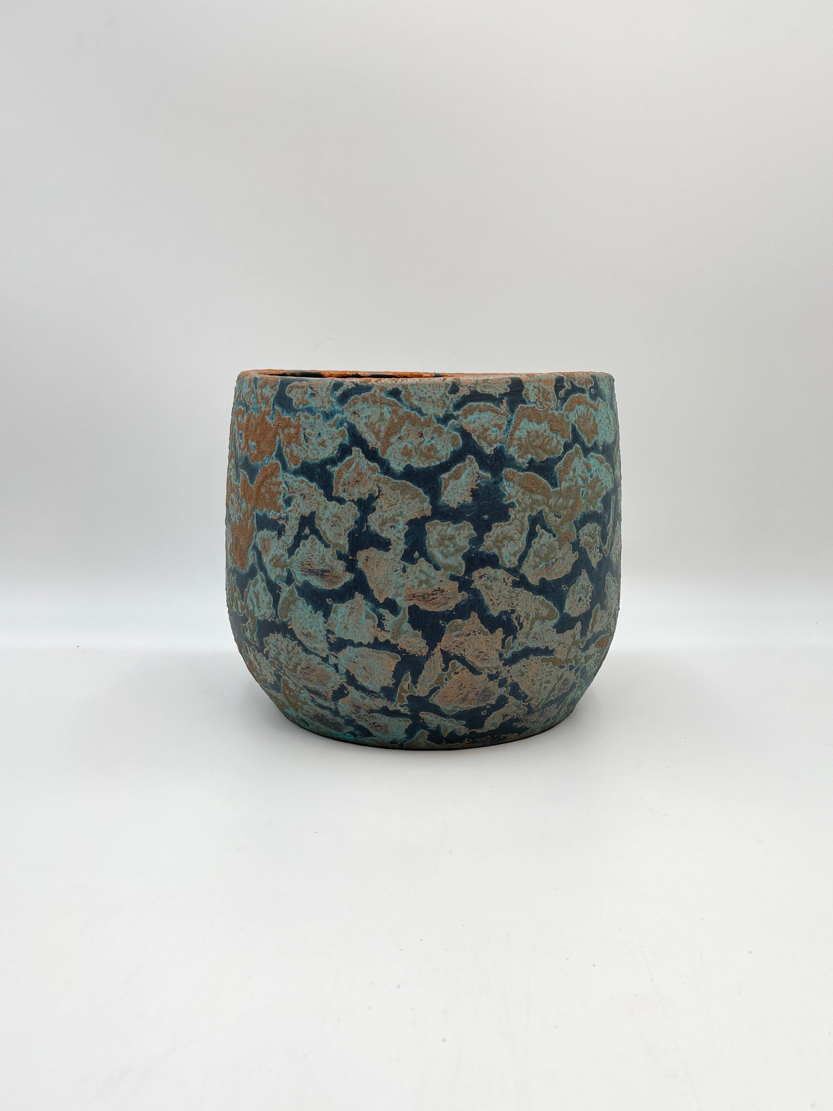 Islay Handmade Plant Pots, Blue Copper