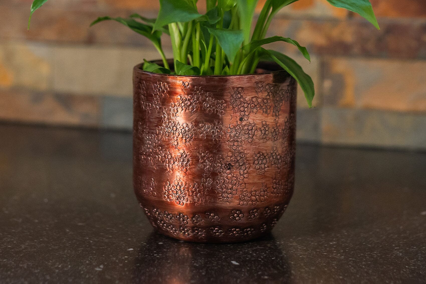 Ivan Metal Plant Pots, Copper