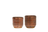 Ivan Metal Plant Pots, Copper