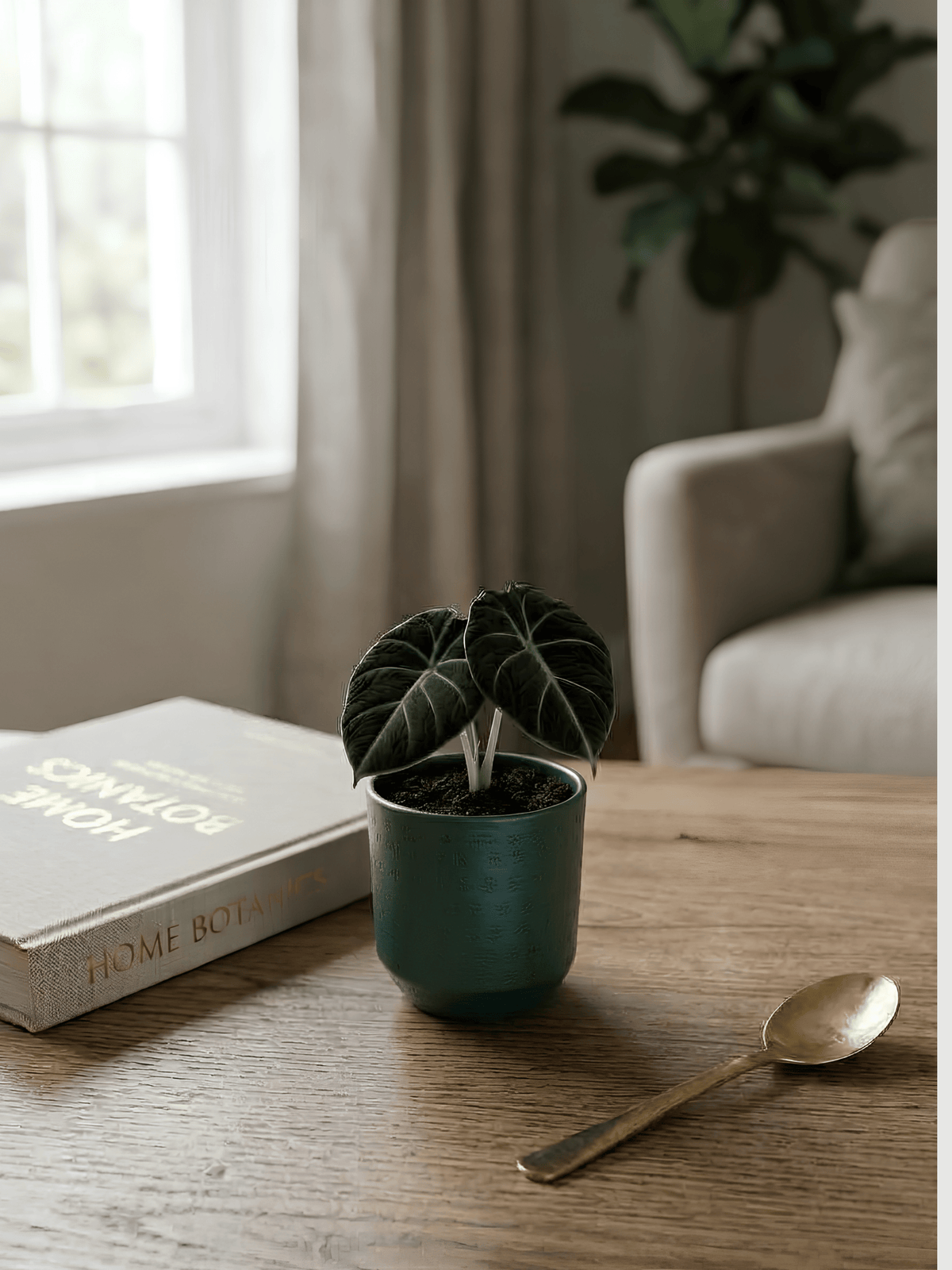 Ivan, Metal Plant Pots, Green, 7cm - 8cm Small House Plant Pot - Rebel Plants