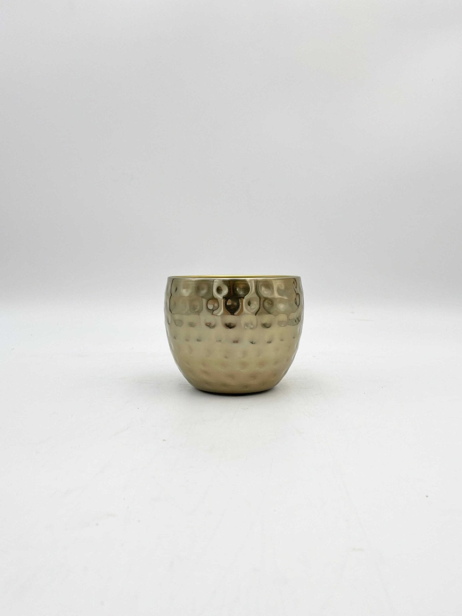 Kody Metal Plant pots, Gold, Handmade