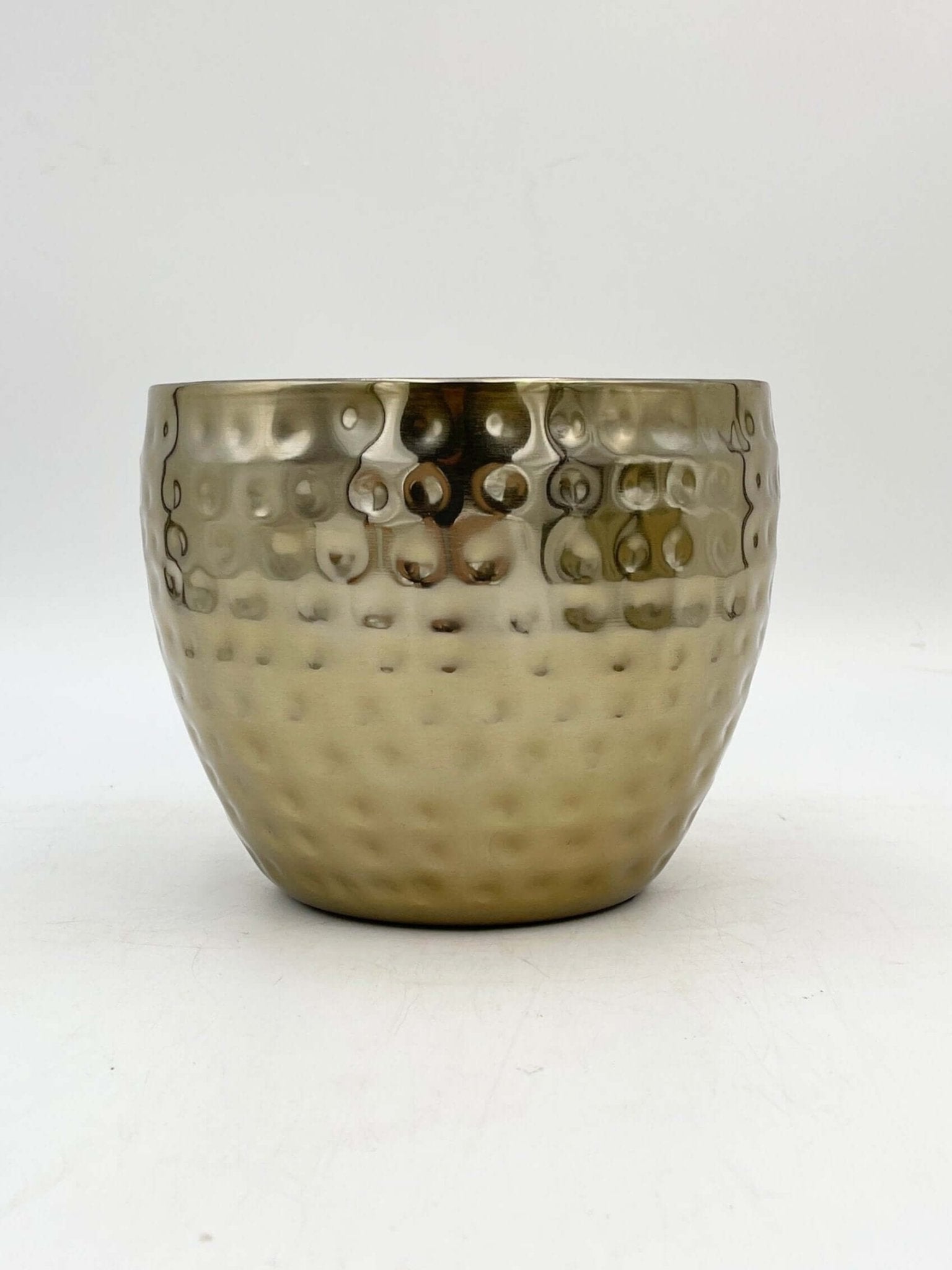 Kody Metal Plant pots, Gold, Handmade