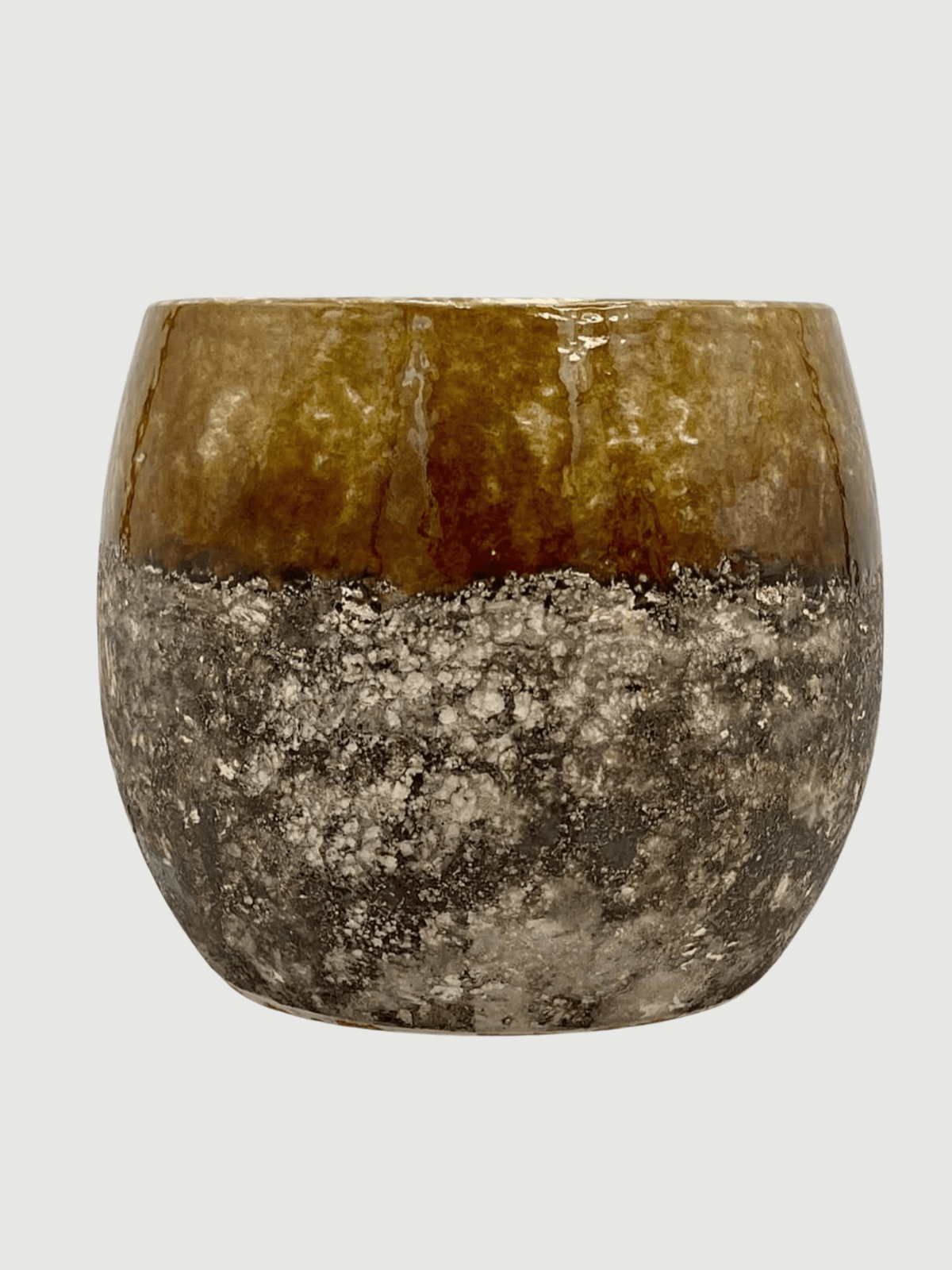 Lindy Ceramic Plant Pots, Ochre Yellow, House Plant Pot in Multiple Sizes - Rebel Plants
