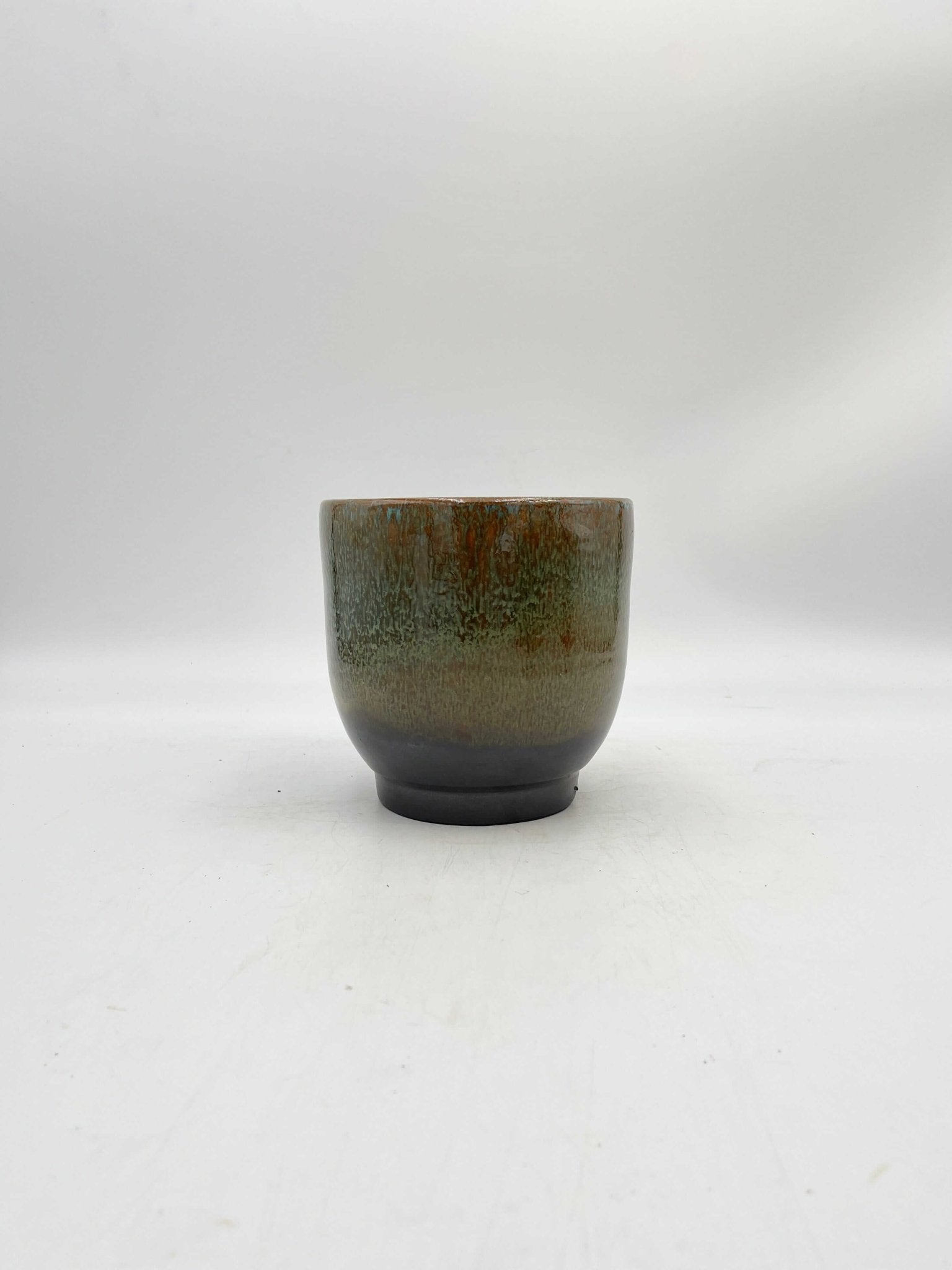 Linn Ceramic Plant Pots, Deep Green, Handmade