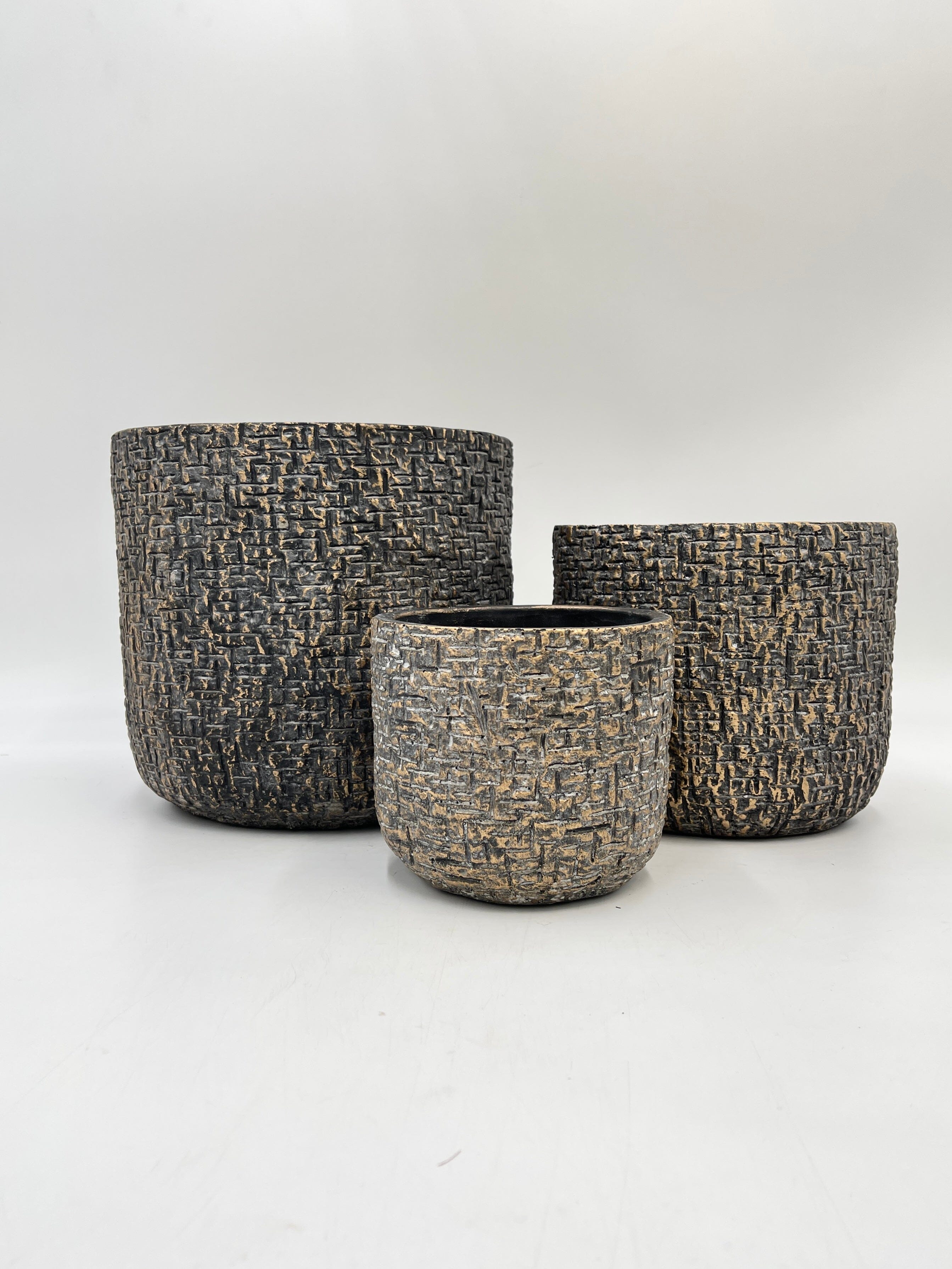 Maxim Ceramic Pots, Shiny earth bronze