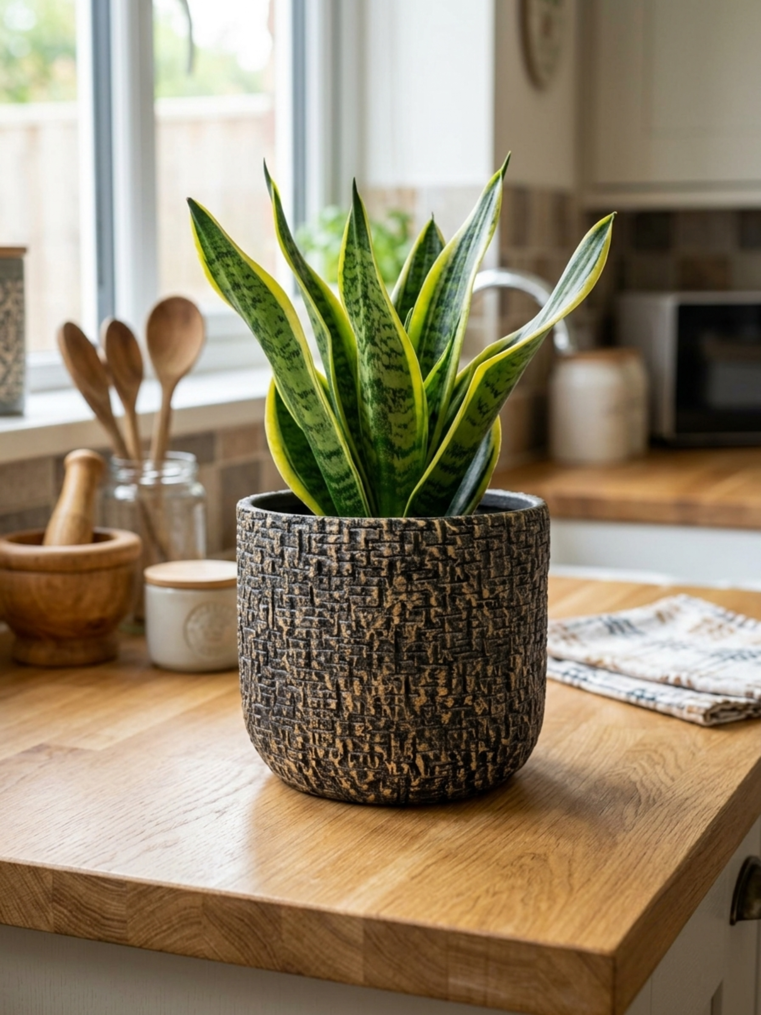 Maxim Shiny Ceramic Pots, Earth, House Plant Pot in Multiple Sizes