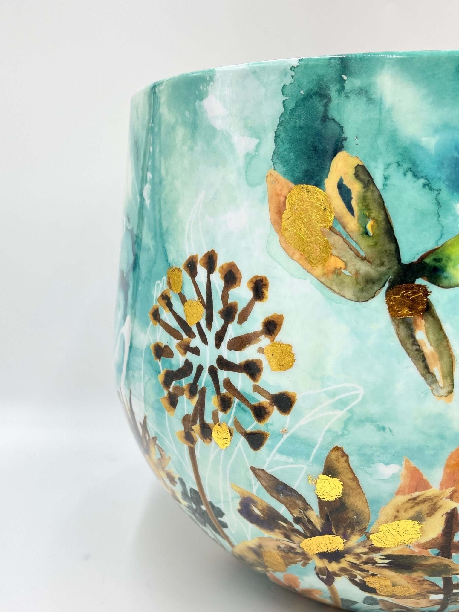 Fresia Metal Plant Pots by Lammie, Designer Plant Pots in Multiple Sizes