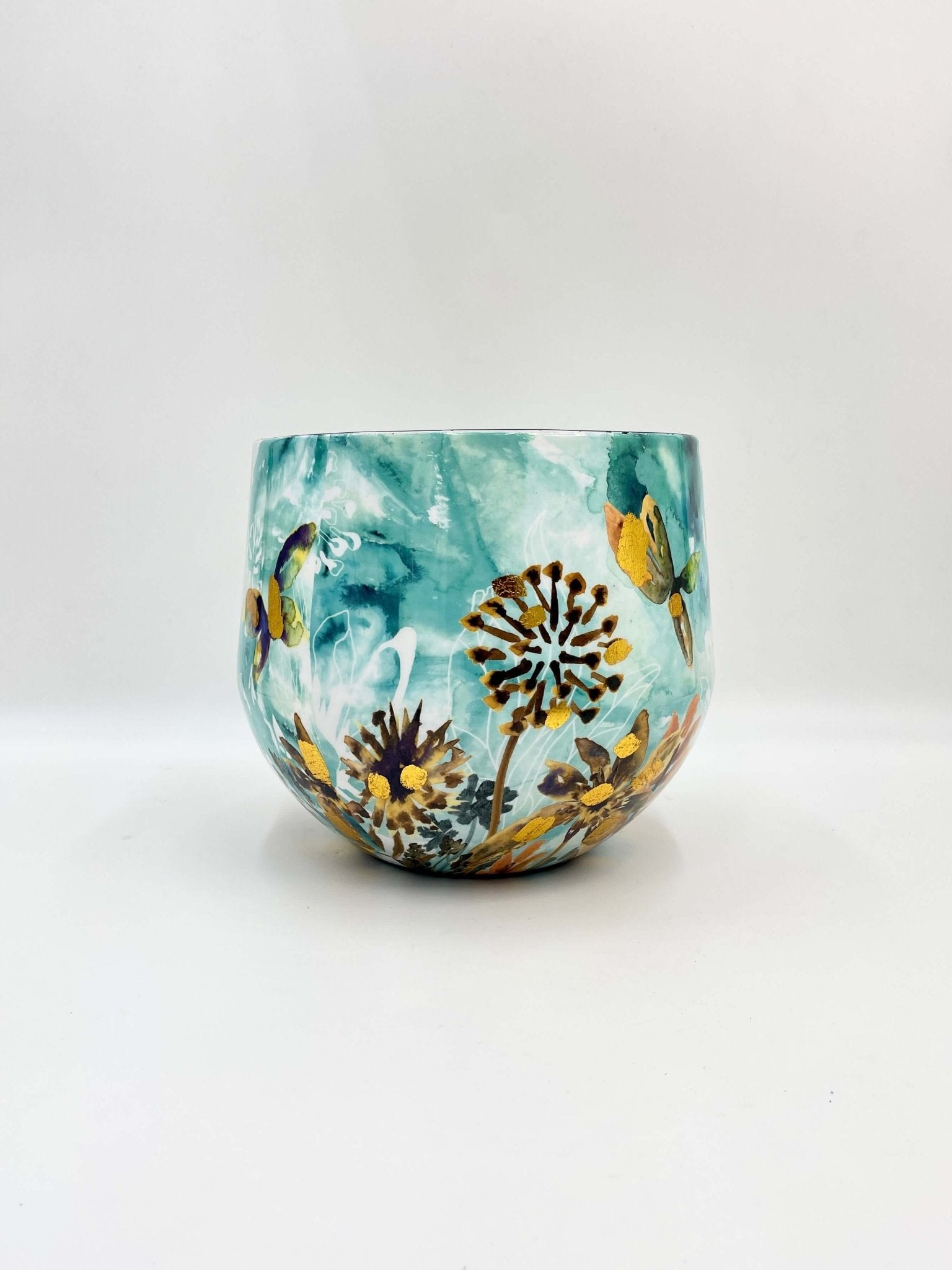 Fresia Metal Plant Pots by Lammie, Designer Plant Pots in Multiple Sizes