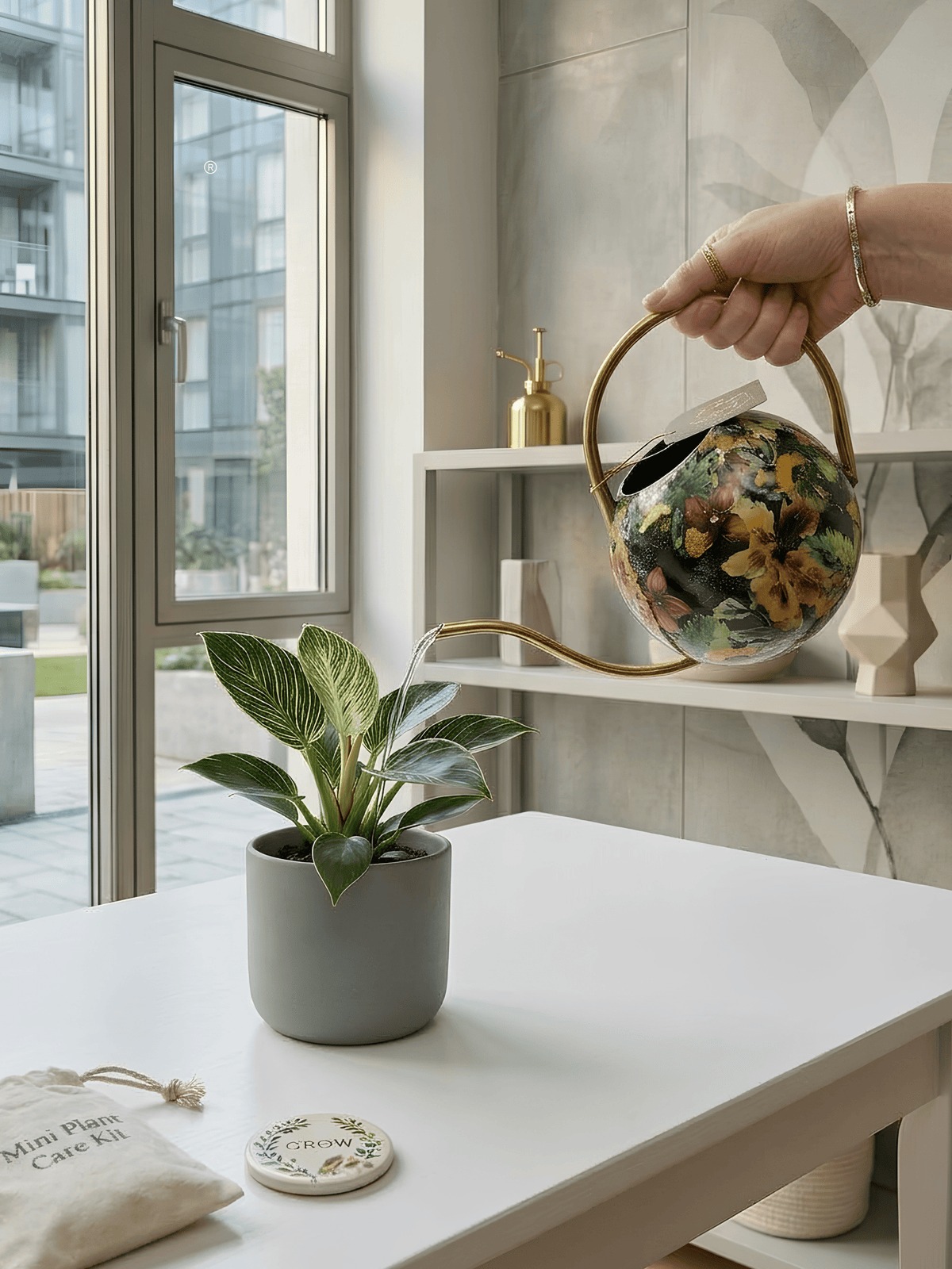 Metal Watering can by Lammie, Berry blue - Rebel Plants