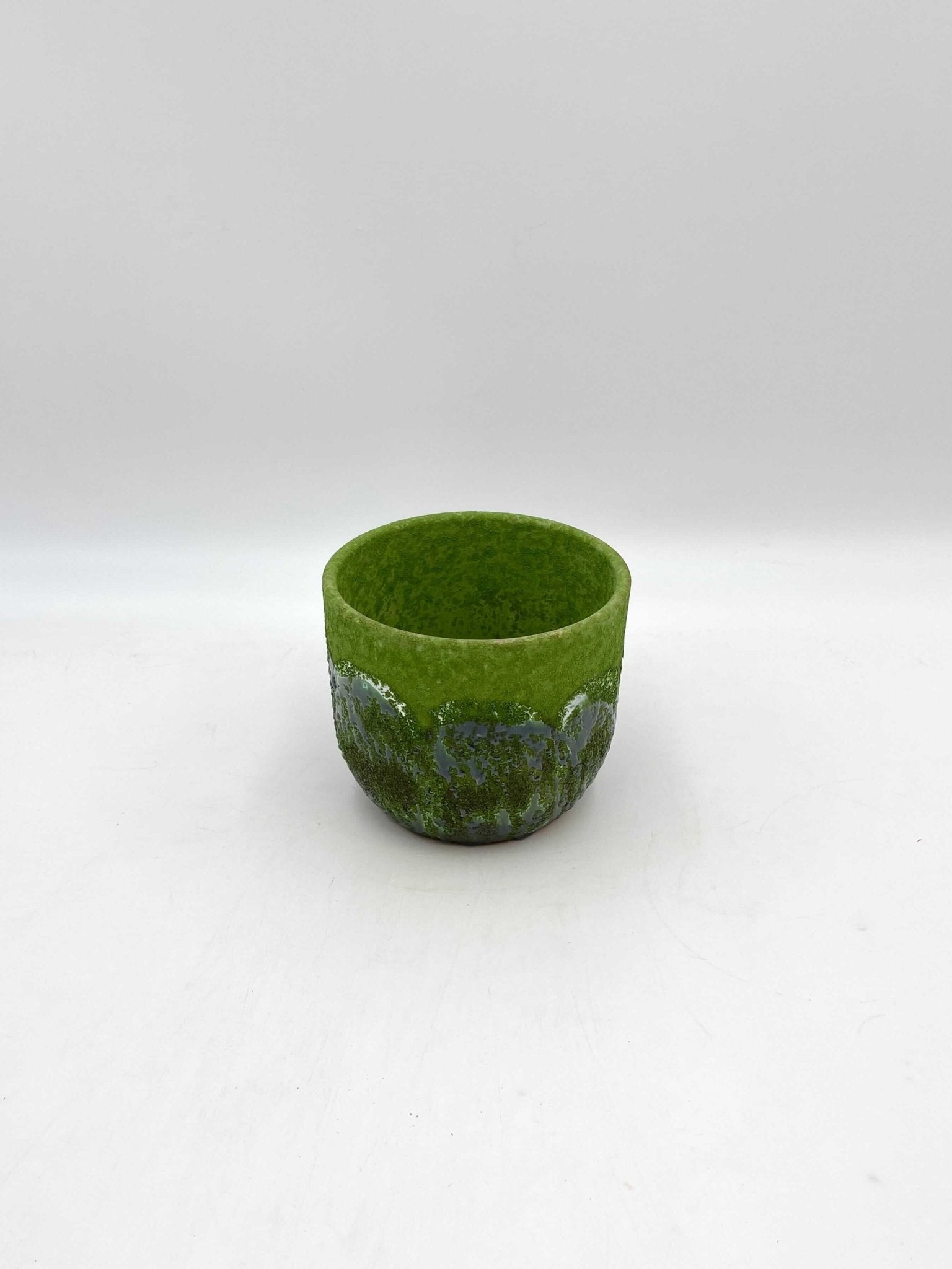 Moon Jungle Plant Pots, Ceramic Green, House Plant Pot in Multiple Sizes