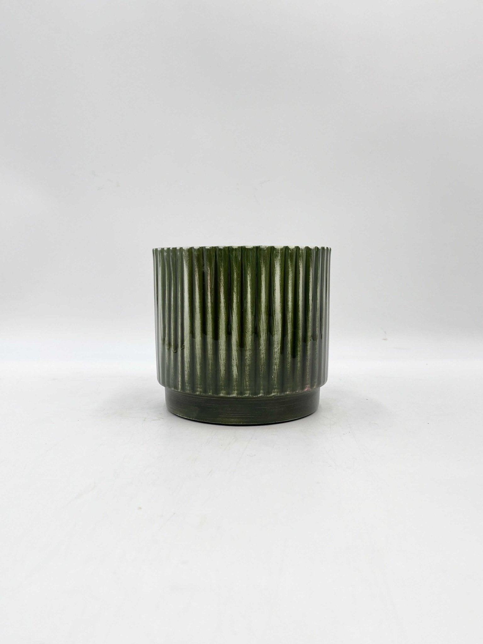 Nella Forest Handmade Metal Pots, Green, Indoor Pot in Multiple Sizes