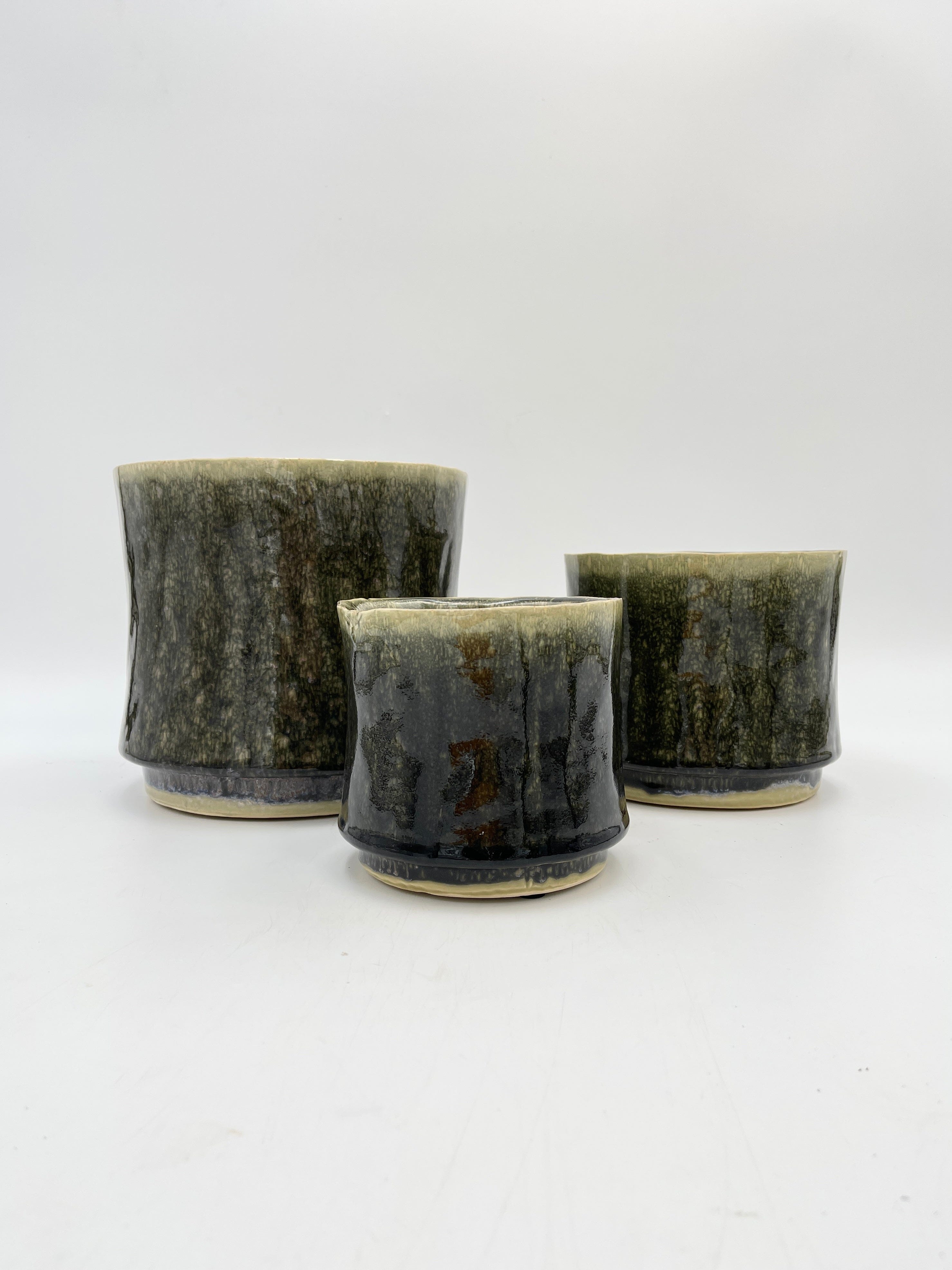 Nolan Handmade Ceramic Plant Pots, Pine