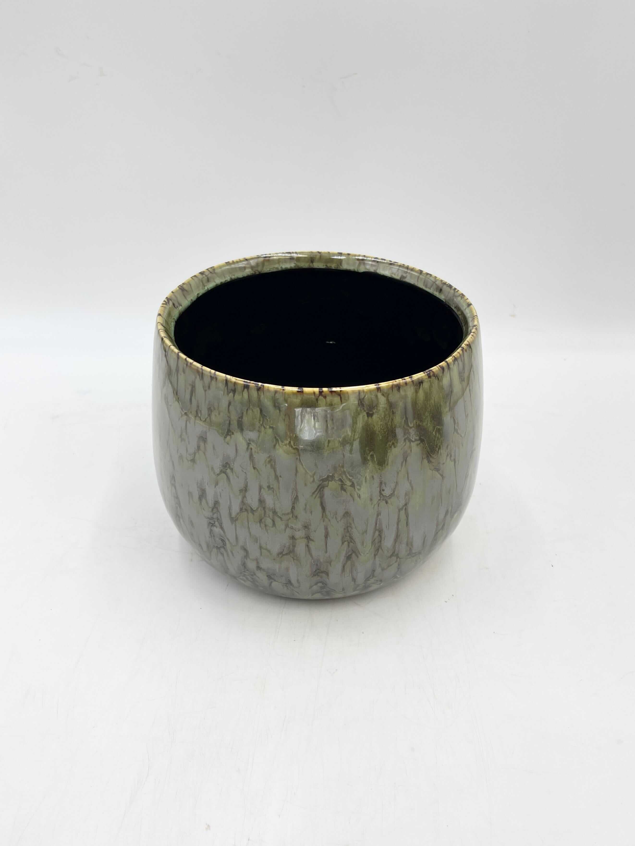 Odile Handmade Ceramic Plant Pots, Green