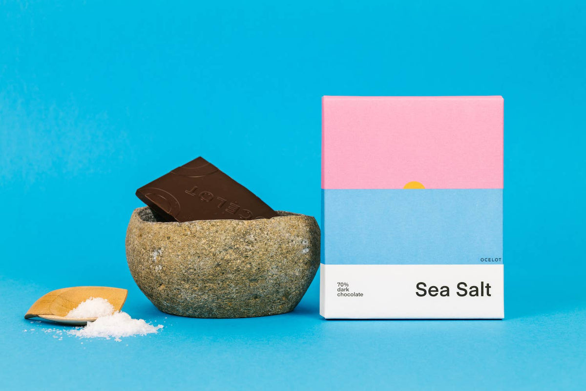 Organic Dark Chocolate bar, Sea Salt | Plant Gift Add-On (70g) - Rebel Plants
