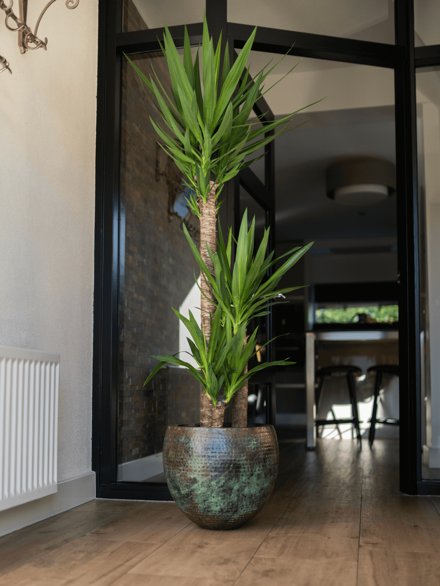 Plant Pots Metal Fabien - Mystic Green - XL Pot - Indoor & Outdoor