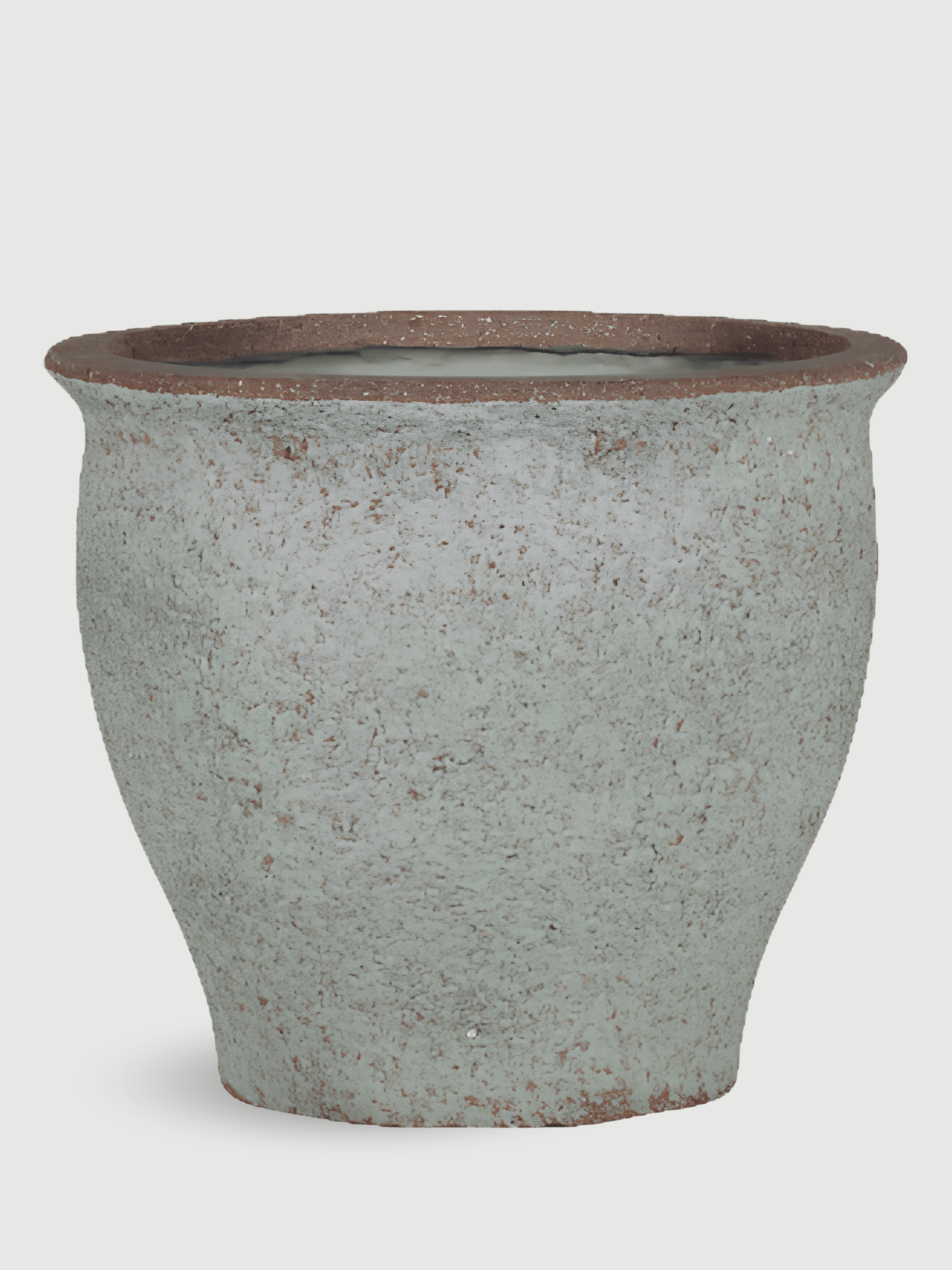 Poseidon Mediterranean Plant Pot – Rustic Green - Rebel Plants