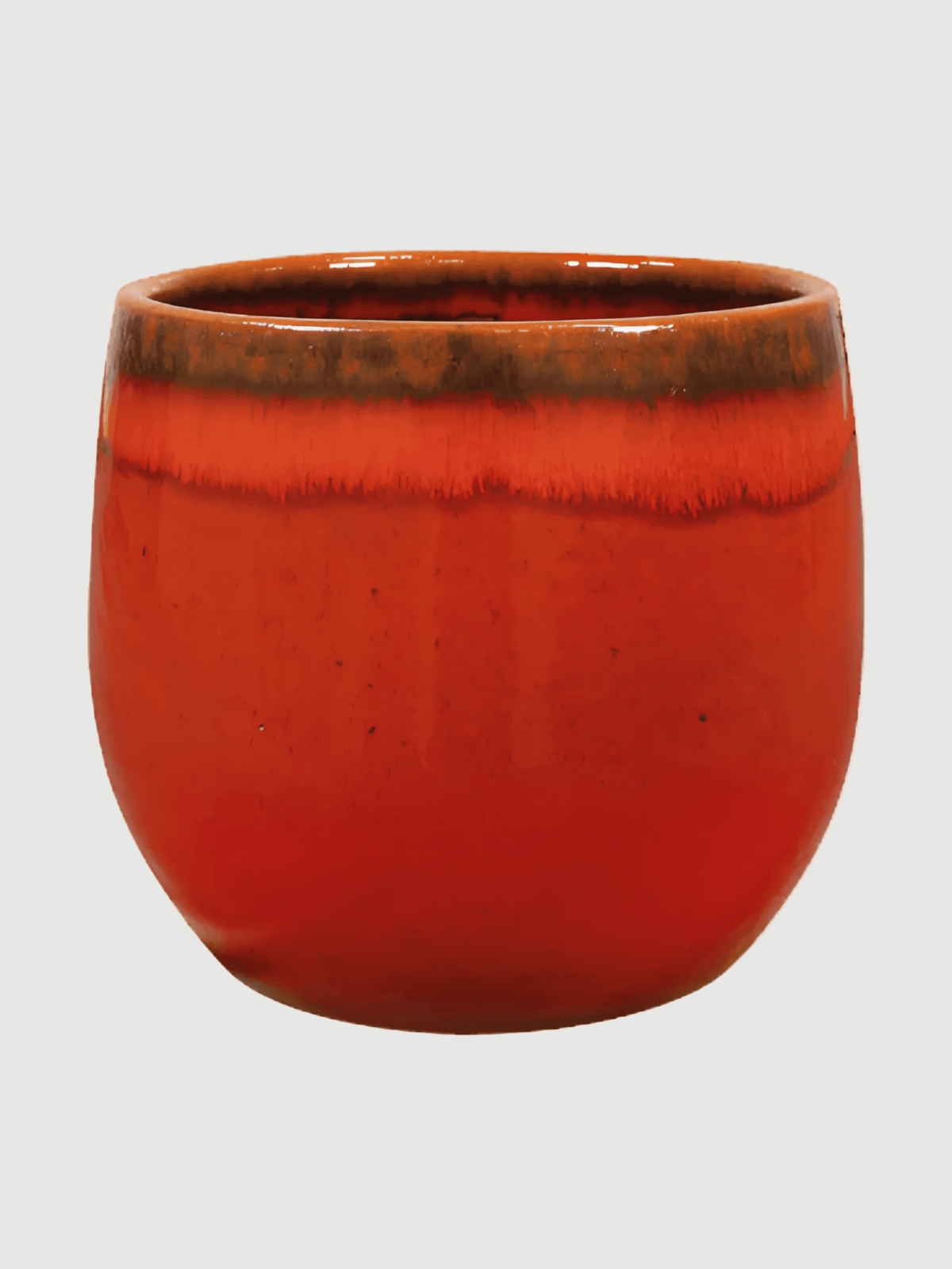 Red Plant Pot Charlotte - Retro Ceramic Plant Pot - Multiple Sizes - Rebel Plants
