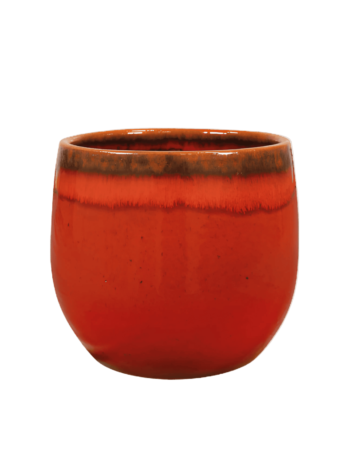 Red Plant Pot Charlotte - Retro Ceramic Plant Pot - Multiple Sizes - Rebel Plants