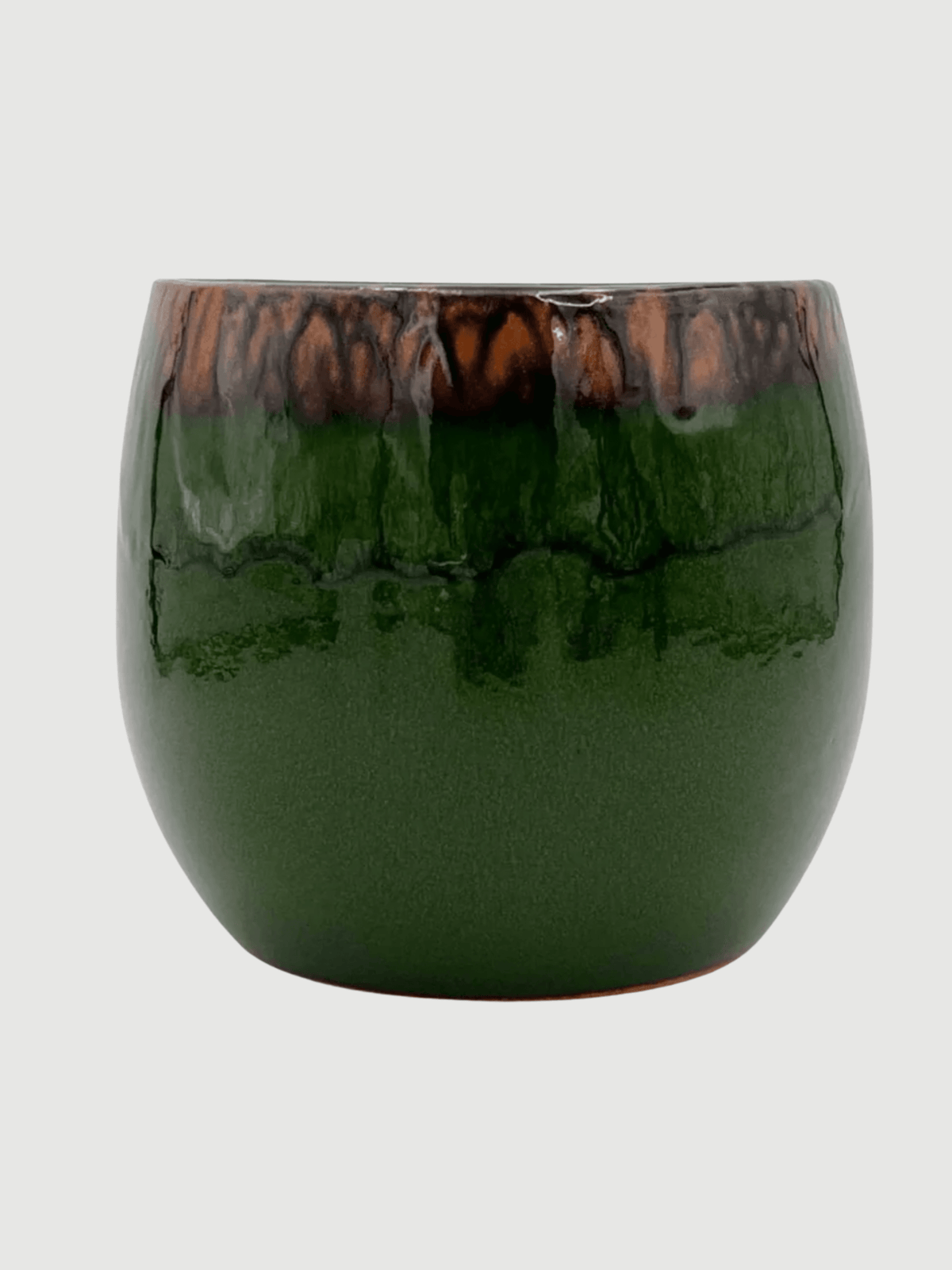 Retro Ceramic Plant Pot Charlotte - Emerald Green - Indoor Plant Pot - Rebel Plants