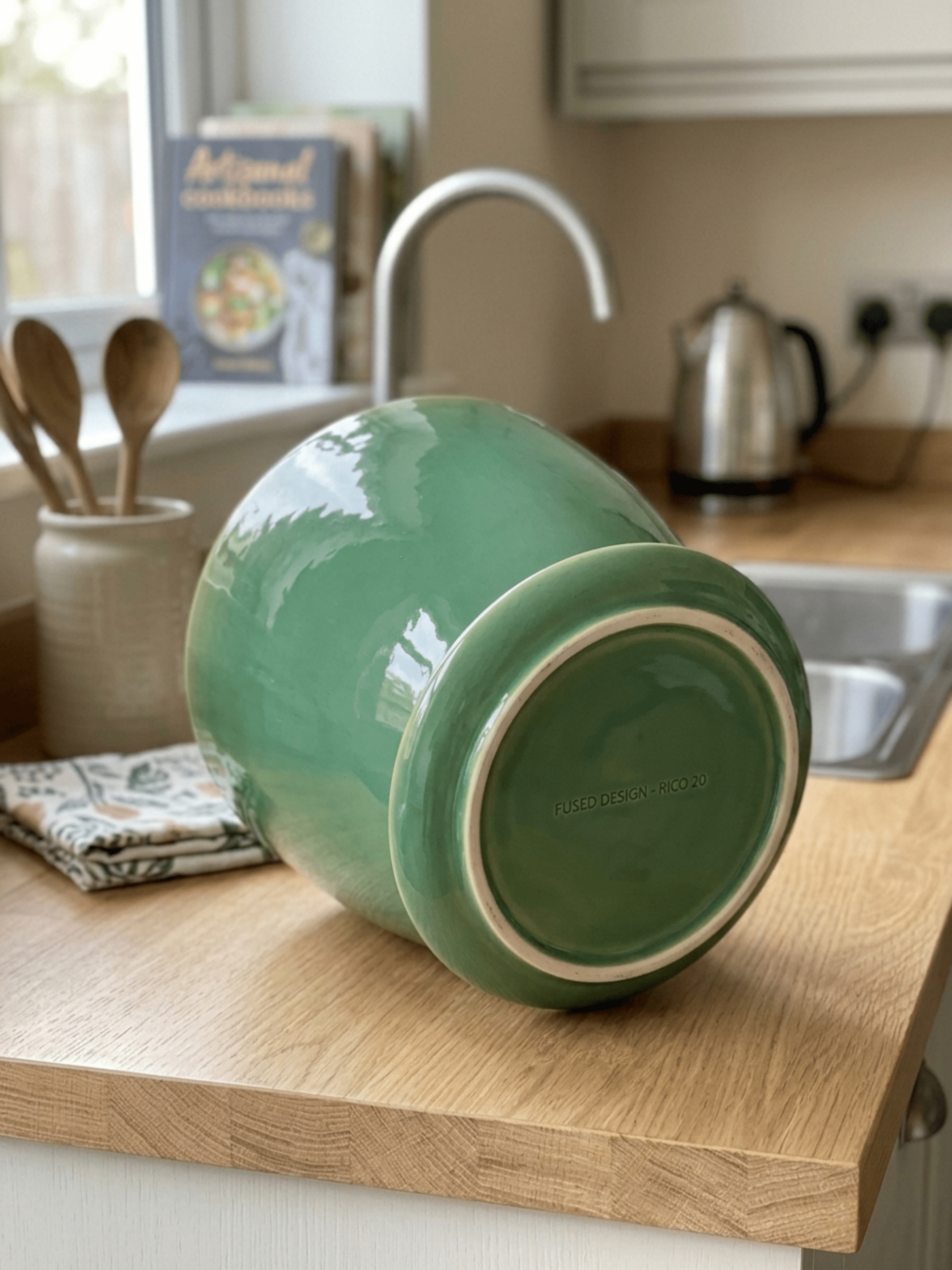 Sea Green Plant Pot Rico - 14cm- 20cm - Indoor & Outdoor - Rebel Plants