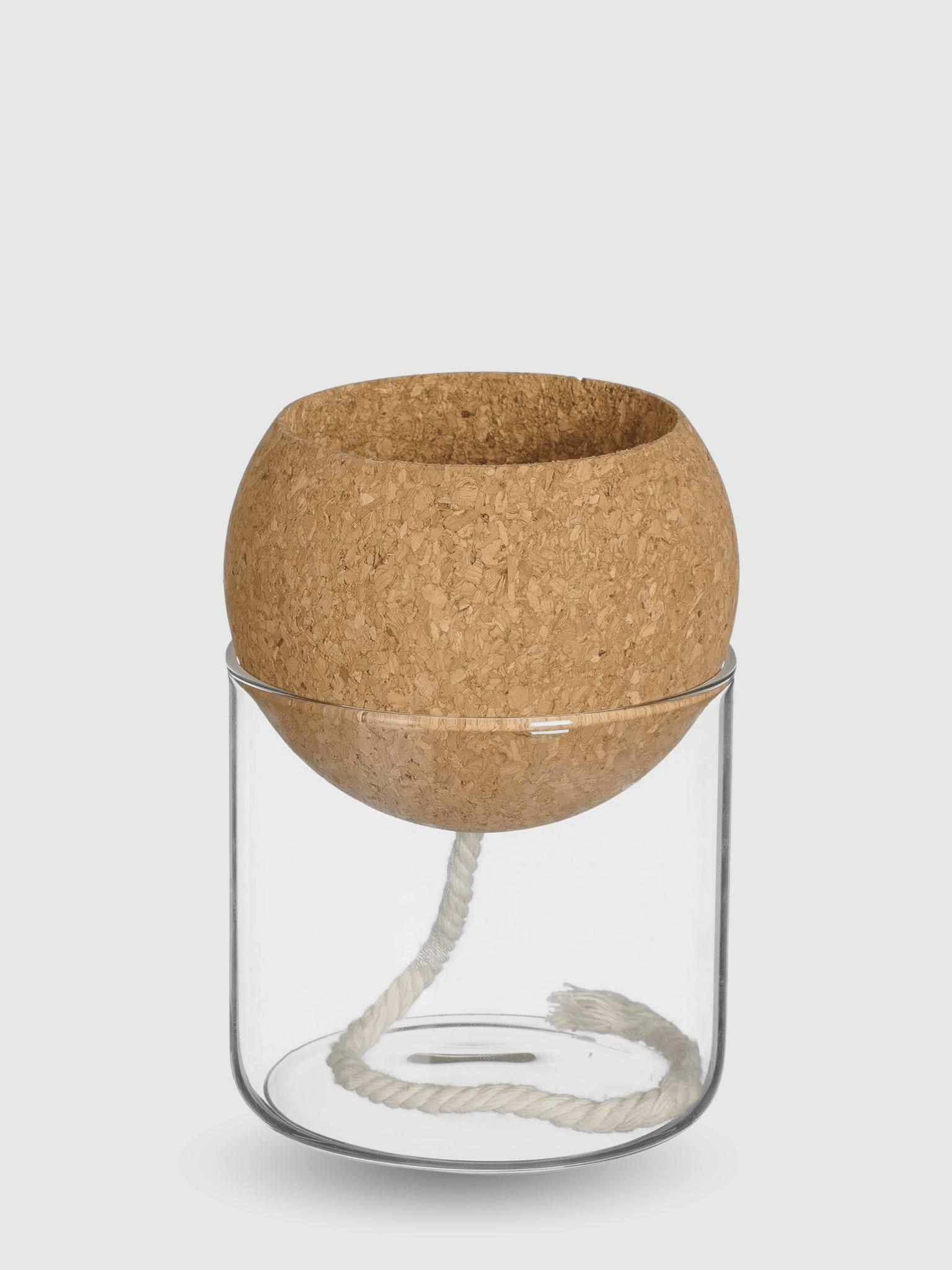 Self-Watering Planter H14cm D10cm - Recycled Glass - Gift