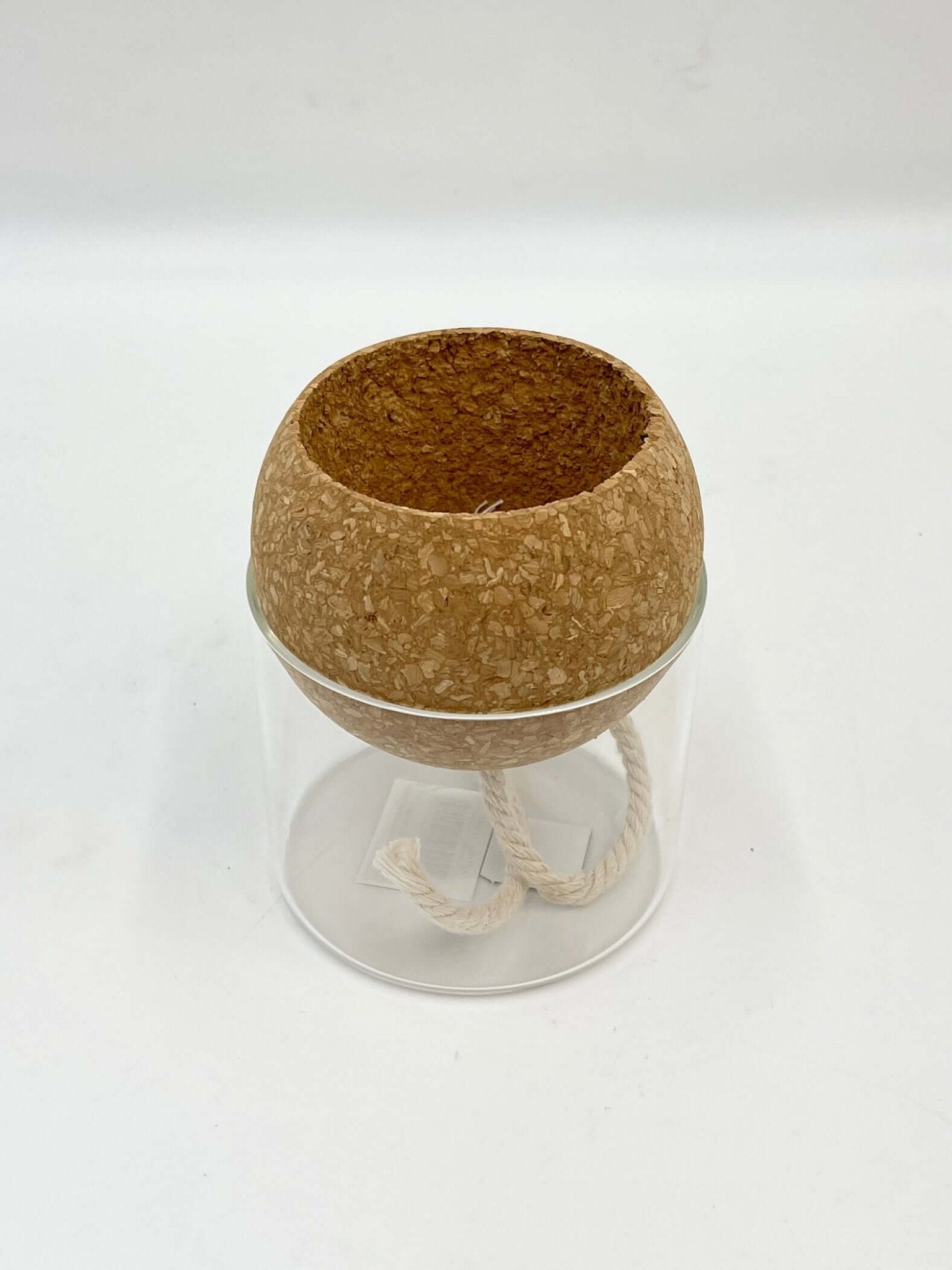 Self-Watering Planter H14cm D10cm - Recycled Glass - Gift