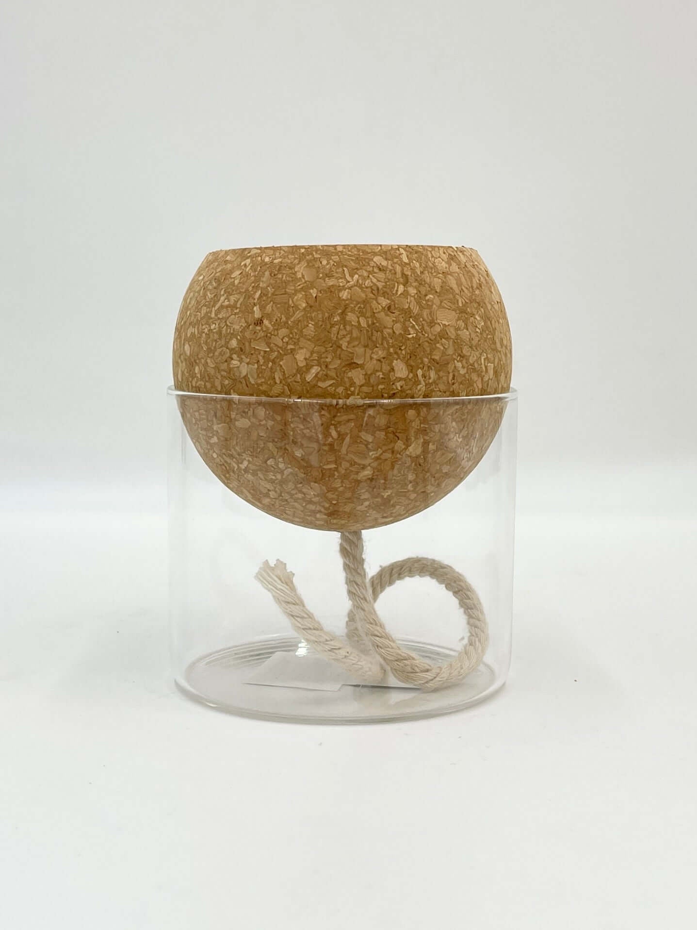 Self-Watering Planter H14cm D10cm - Recycled Glass - Gift