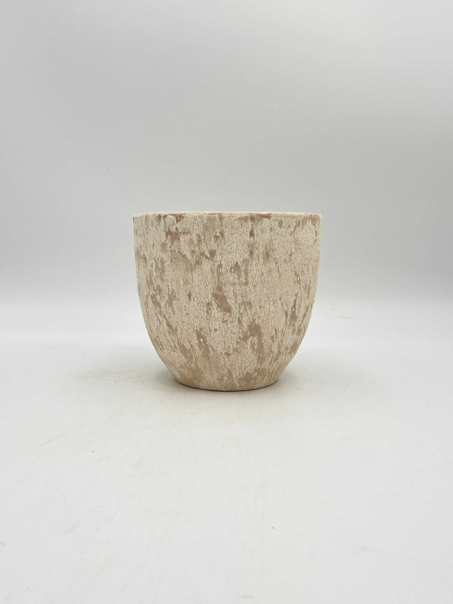 Sem Handmade Ceramic Indoor Plant Pots, Cream beige XL, House Plant Pot in Multiple Sizes